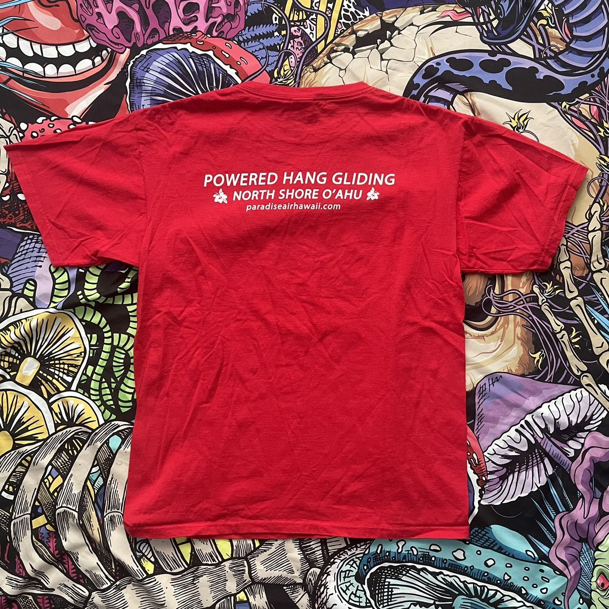 Anvil Vintage Red Powered Hang-gliding Tee Paradise Hawaii Size US L / EU 52-54 / 3 - 2 Thumbnail