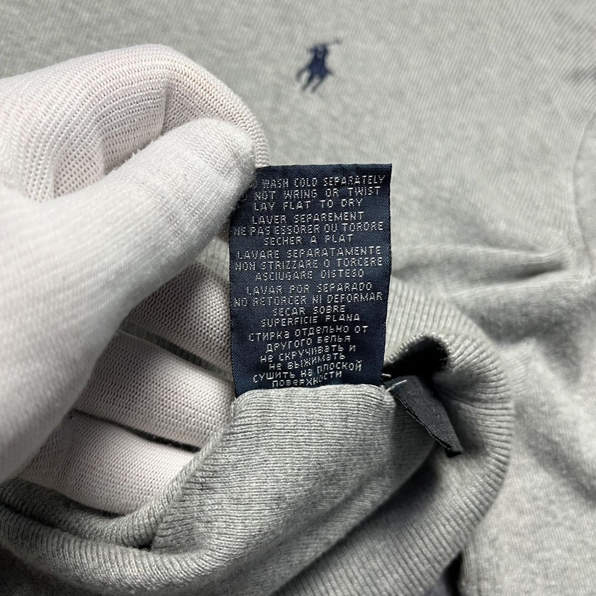 Polo Ralph Lauren Vintage Polo Ralph Lauren Gray Sweater Streetwear Y2K Size US XL / EU 56 / 4 - 7 Thumbnail