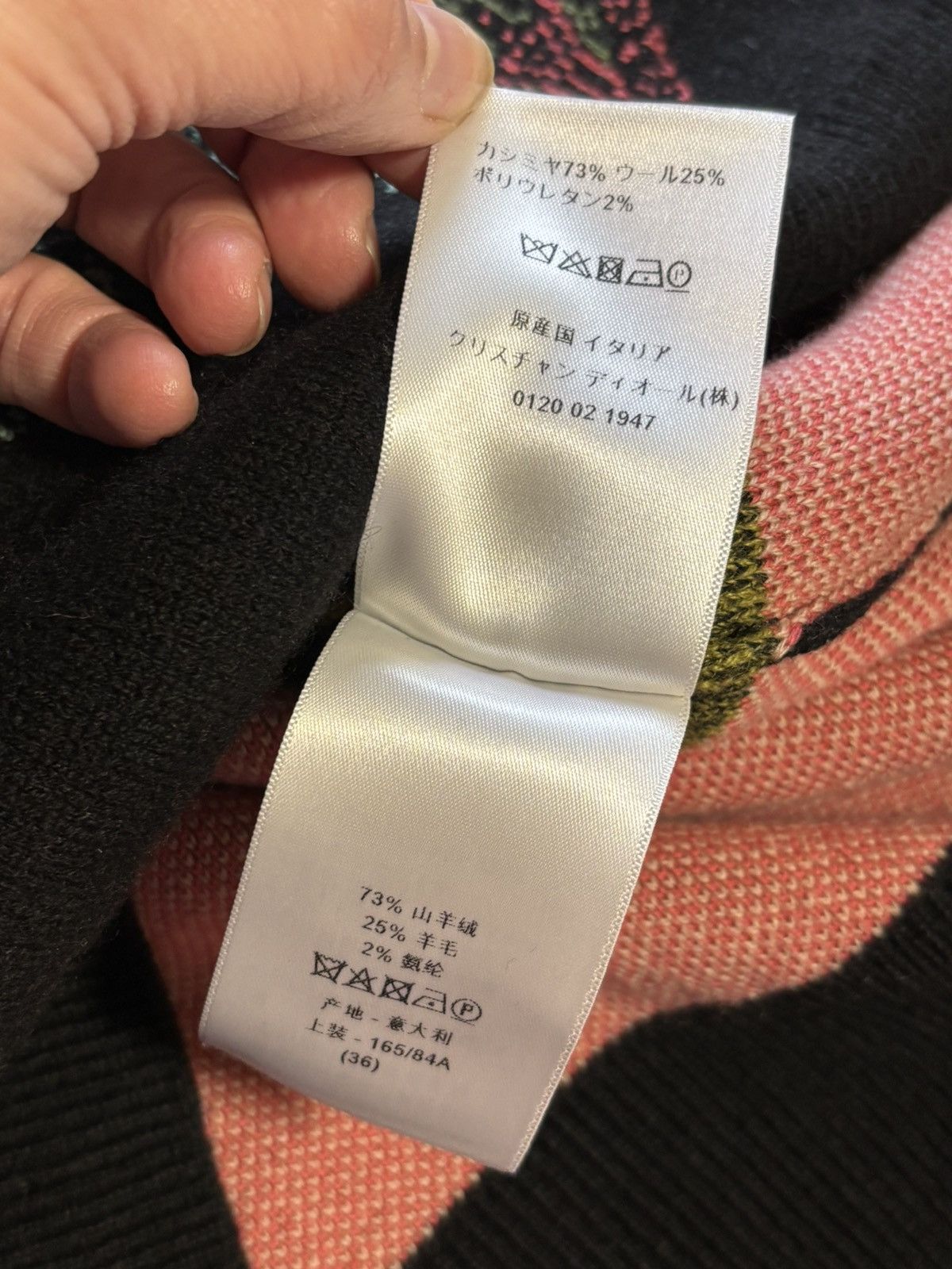 Dior CHRISTIAN DIOR Cashmere sweater Size XS / US 0-2 / IT 36-38 - 7 Thumbnail