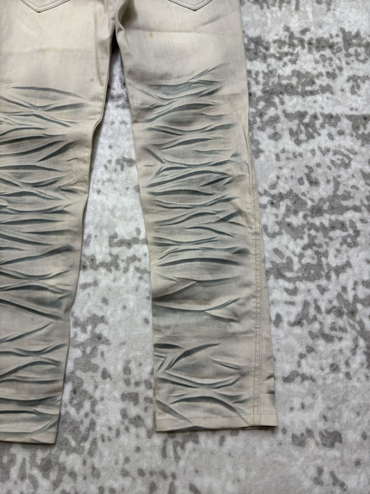 Hysteric Glamour Vintage Y2K Semantic Design Claw Mark Acid Wash Denim Jeans Size US 29 - 13 Thumbnail