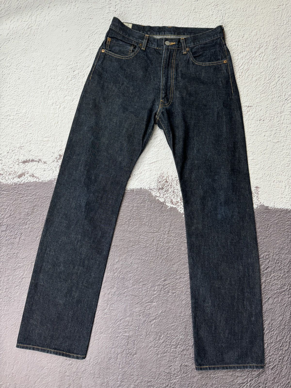 image of Anatomica By Wakouwa Anatomica Paris Raw Denim Made In Japan Jeans Lot-618 in Indigo Blue (Size 32)
