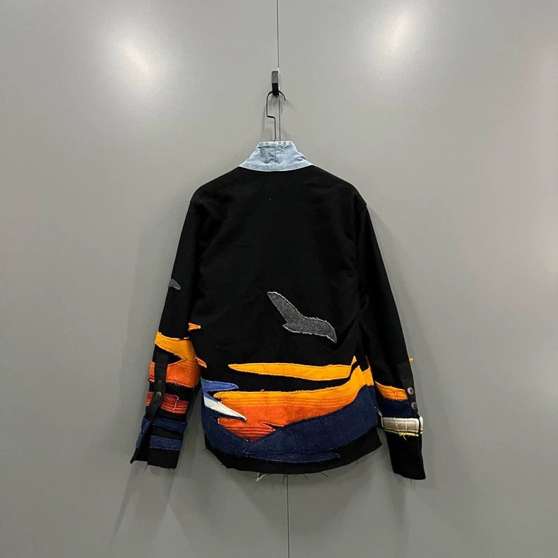 Greg Lauren greg lauren size 3 Multi colored blanket splicing jacket j Size US L / EU 52-54 / 3 - 2 Thumbnail