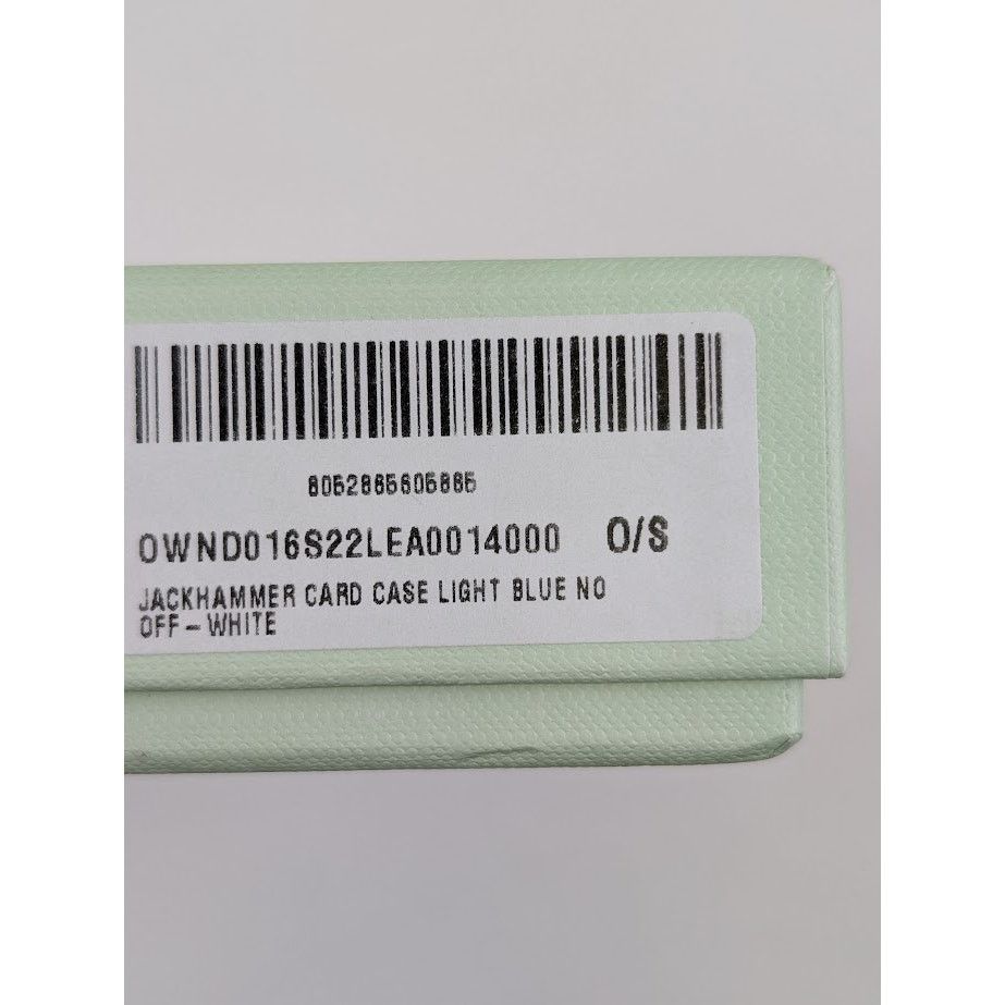 Off-White o1rshd1 DUP / Size: OS / Jack Hammer Card Case in Light Blue Size ONE SIZE - 9 Thumbnail
