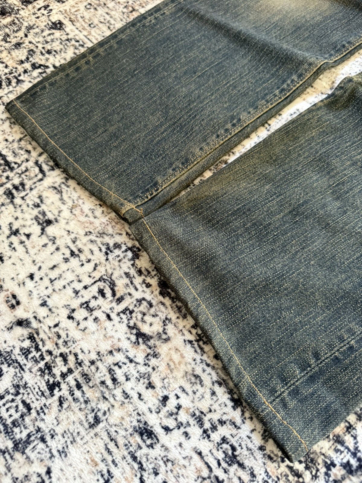 Beams Plus × Orslow Edwin 505 Mud Wash Patina Fade Selvedge Loose Jeans Size US 29 - 11 Thumbnail