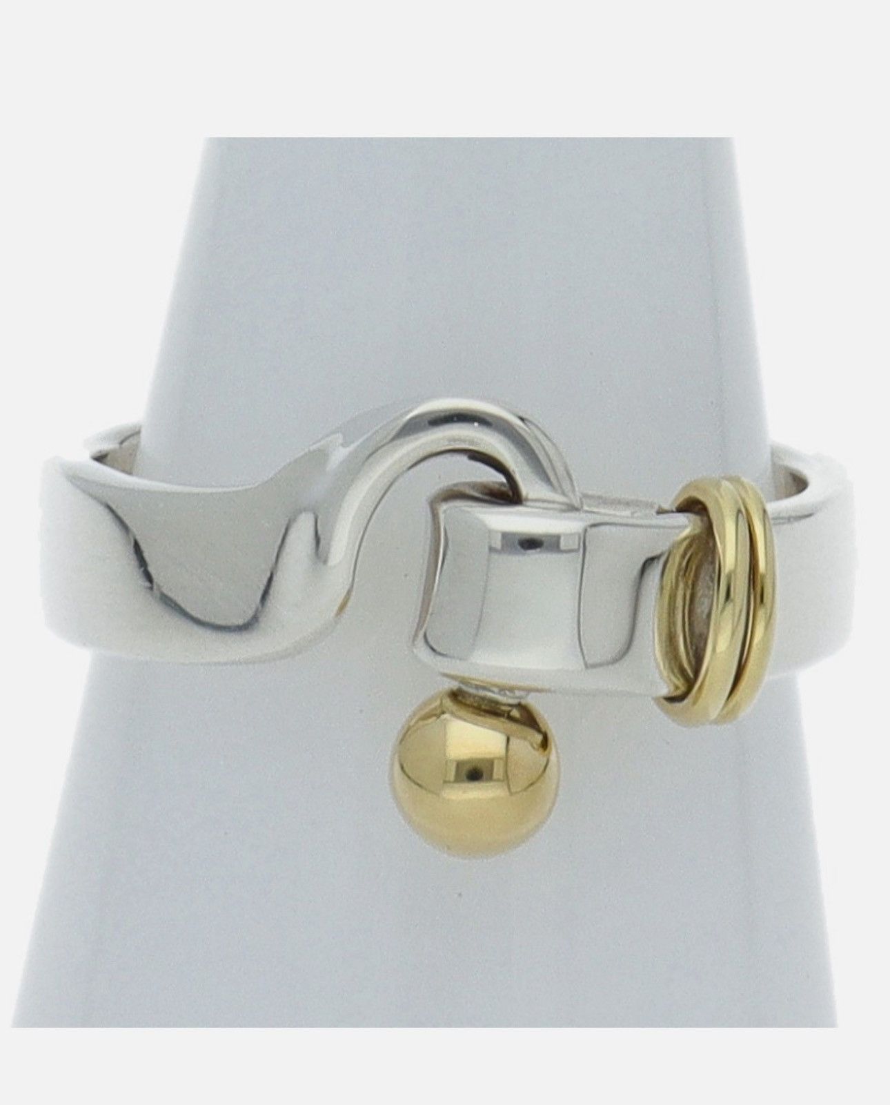Tiffany & Co. Tiffany & Co. Hook and Eye Ring 18K YG and Silver 925 Size M Size ONE SIZE - 1 Thumbnail