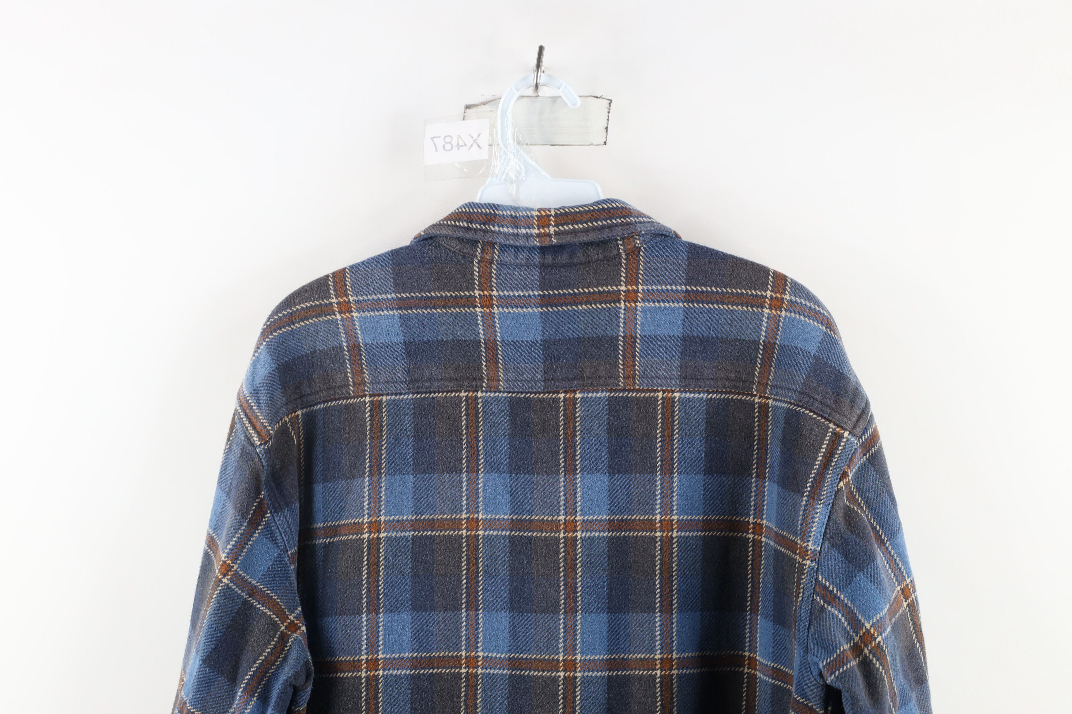 Vintage Vintage 90s Streetwear Heavyweight Button Shirt Plaid Size US L / EU 52-54 / 3 - 7 Thumbnail