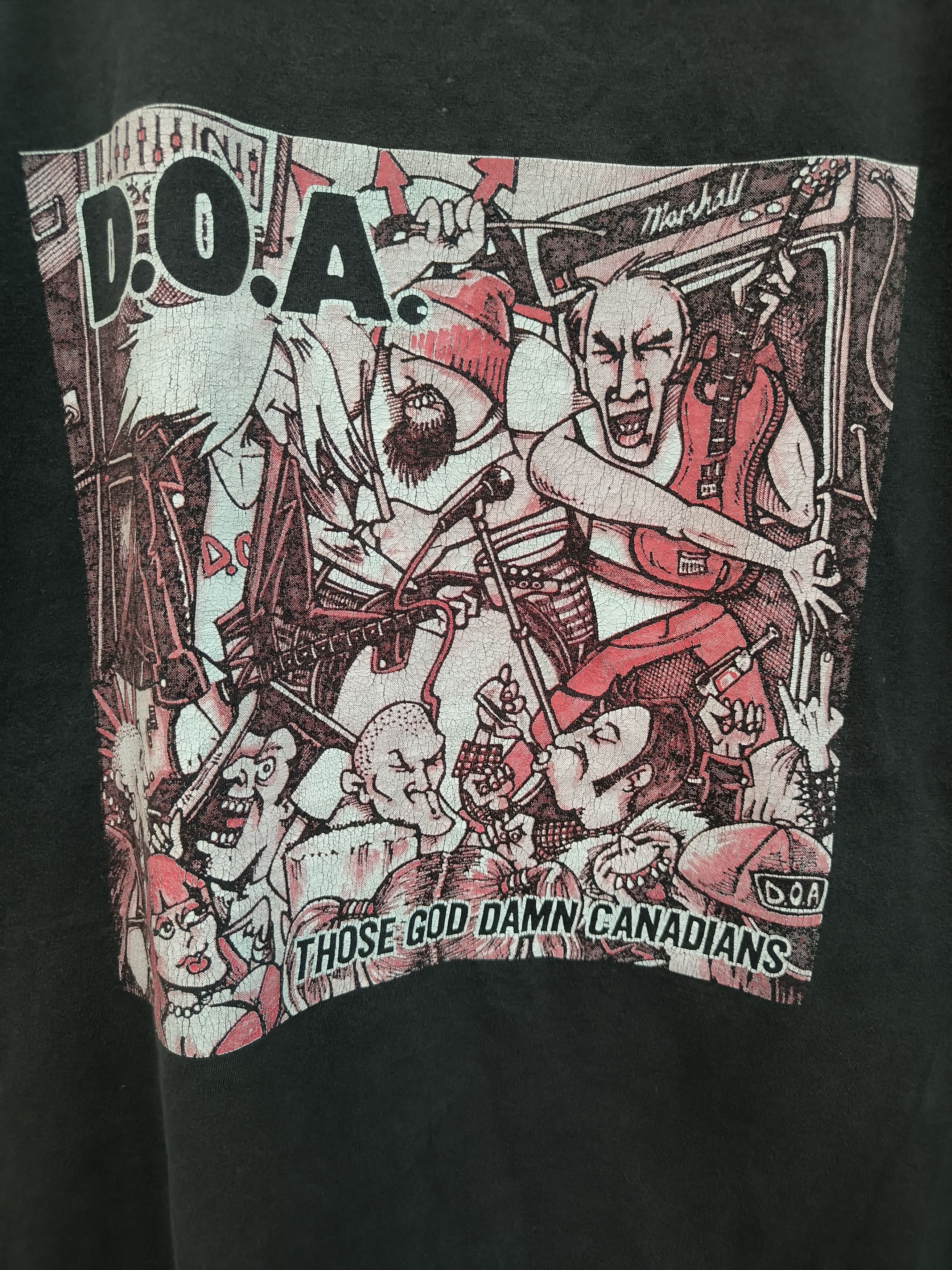 Band Tees Vintage D.O.A. (Those god damn Canadians) shirt Size US XL / EU 56 / 4 - 2 Thumbnail