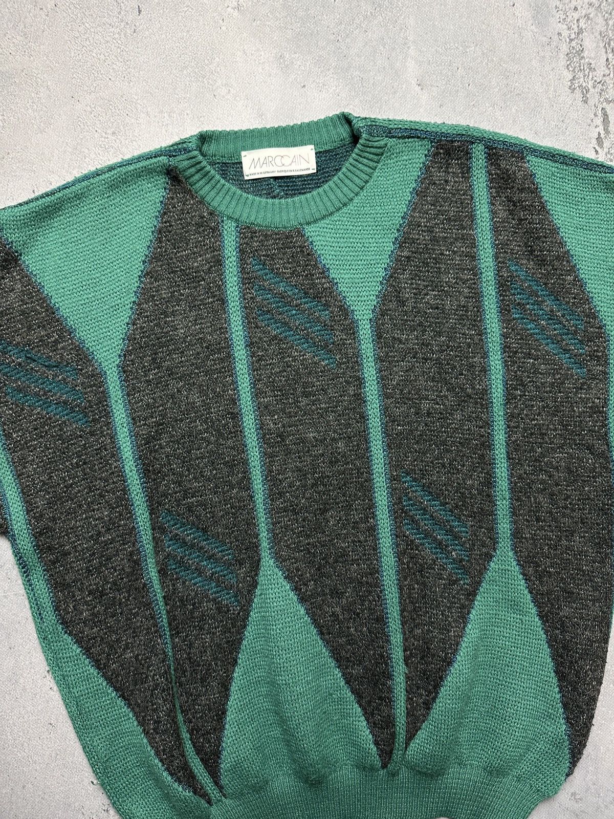 Japanese Brand Vintage Marc Cain Wool Sweater Knitted Made In West Germany Size US XL / EU 56 / 4 - 7 Thumbnail
