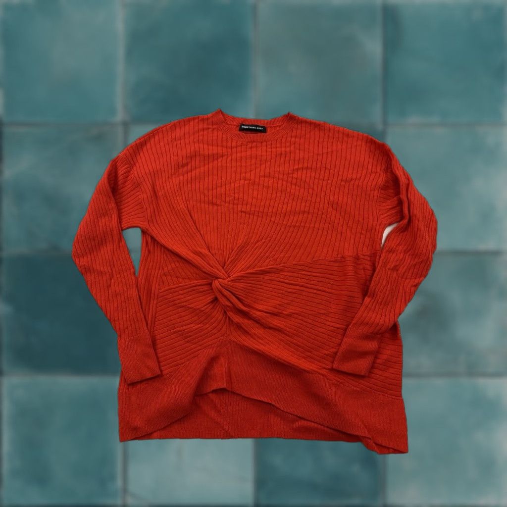 Vintage VINTAGE Something Navy Sweater Womens XXS 2XS Red Pullover Cashmere Blend Size XXS / US 00 / IT 34 - 1 Thumbnail