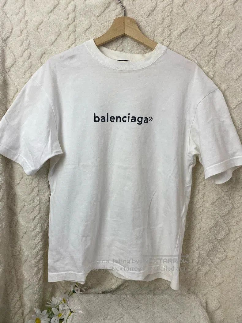 Balenciaga Balenciaga Logo Print Short Sleeve Tee. Size US XXS / EU 40 - 1 Thumbnail