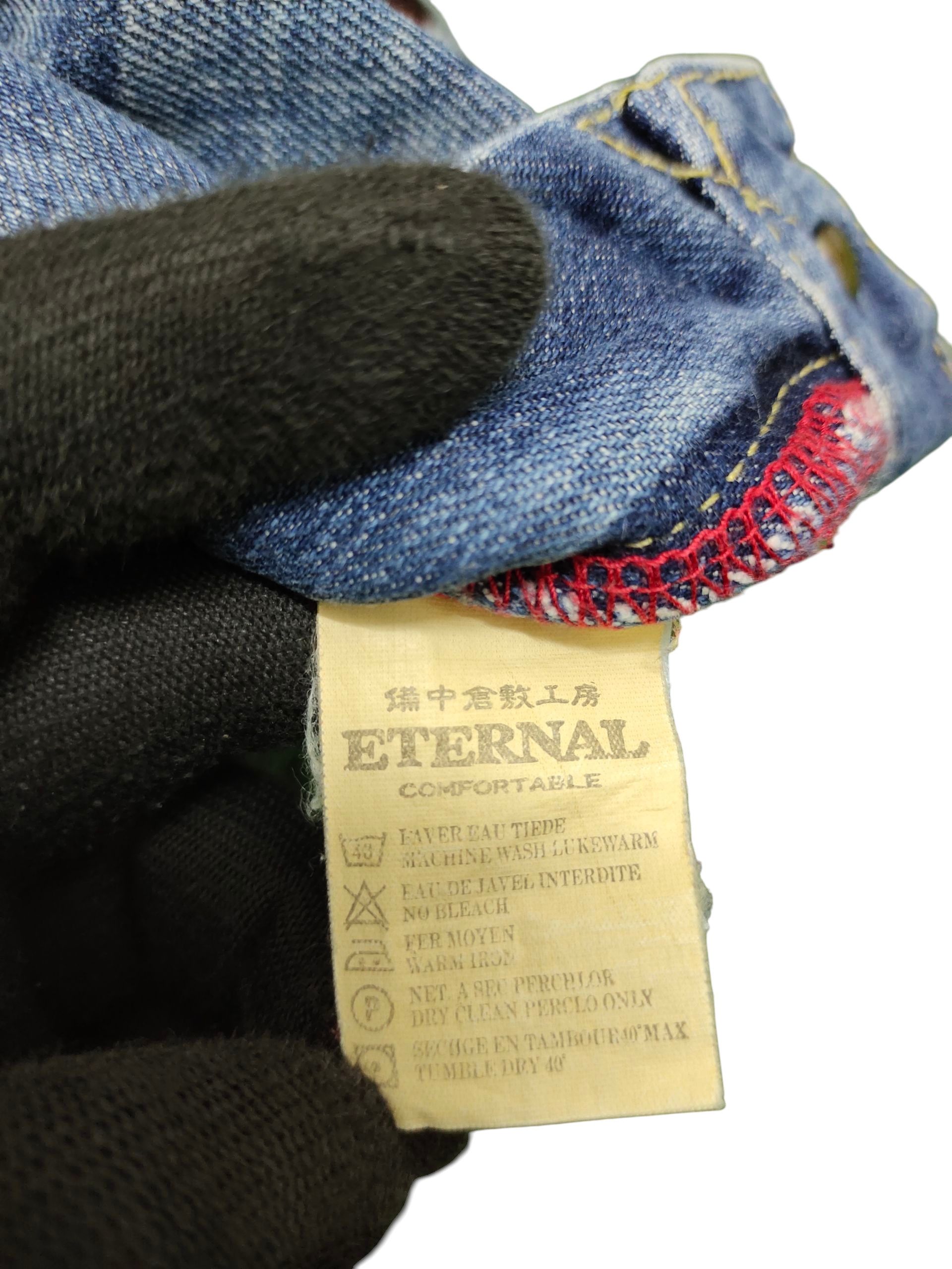 Eternal Japanese Brand Eternal Sukajan Clawmark Distress Denim Jeans Size US 30 / EU 46 - 12 Thumbnail