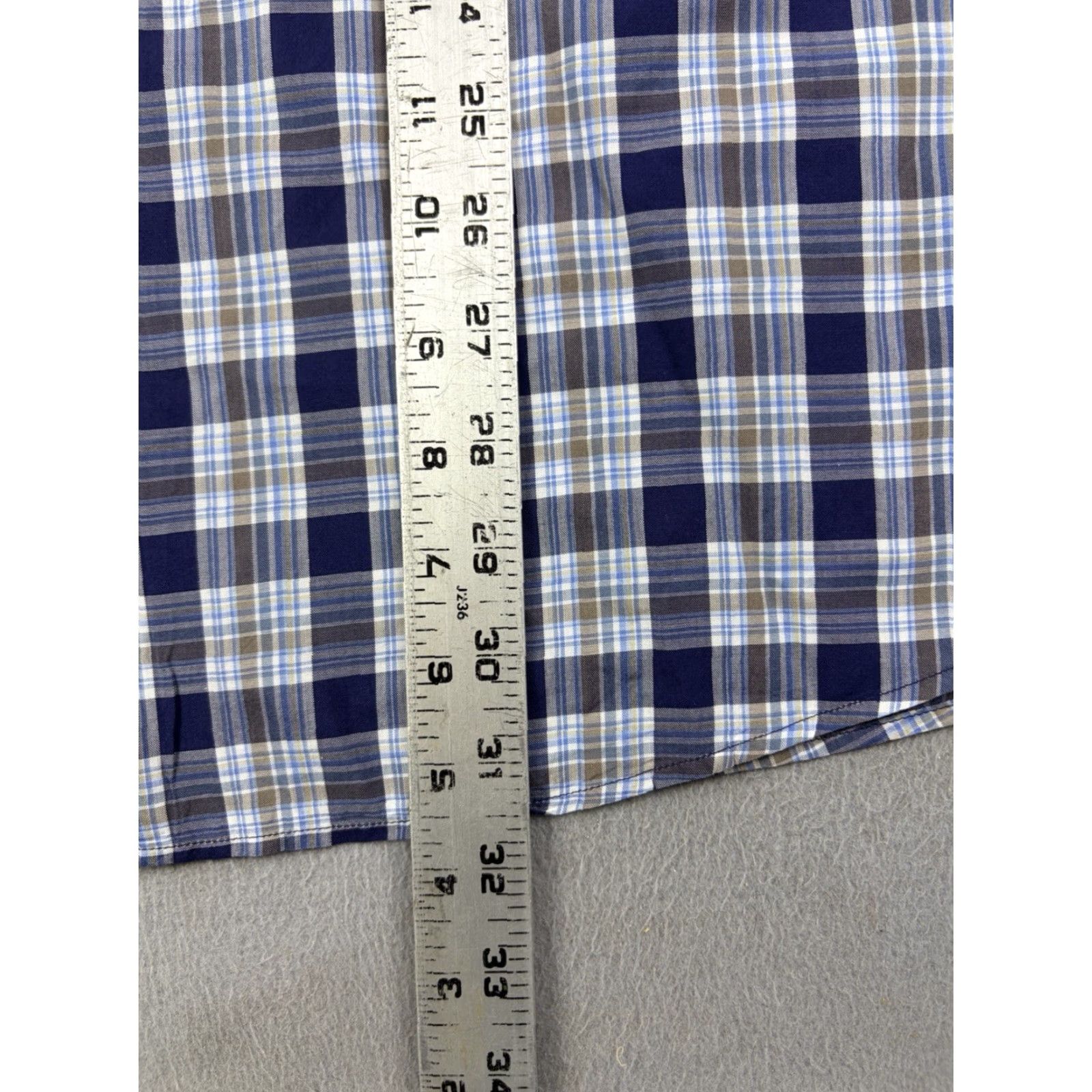 Ermenegildo Zegna Ermenegildo Zegna Shirt Mens XL Blue Plaid Long Sleeve Button Down Casual Size US XL / EU 56 / 4 - 7 Thumbnail