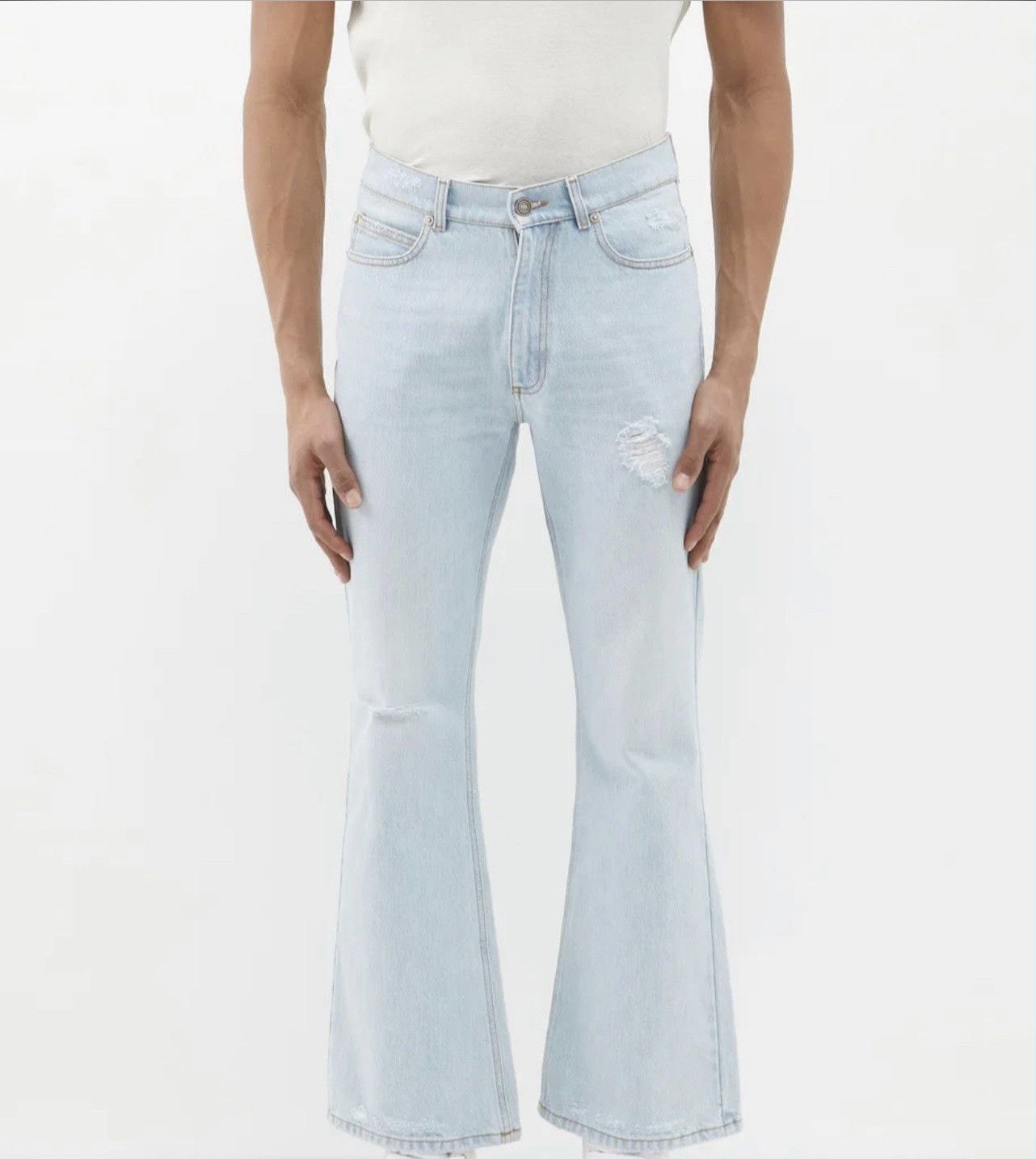 ERL ERL - Distressed Flared Denim Jeans Size US 34 / EU 50 - 17 Thumbnail