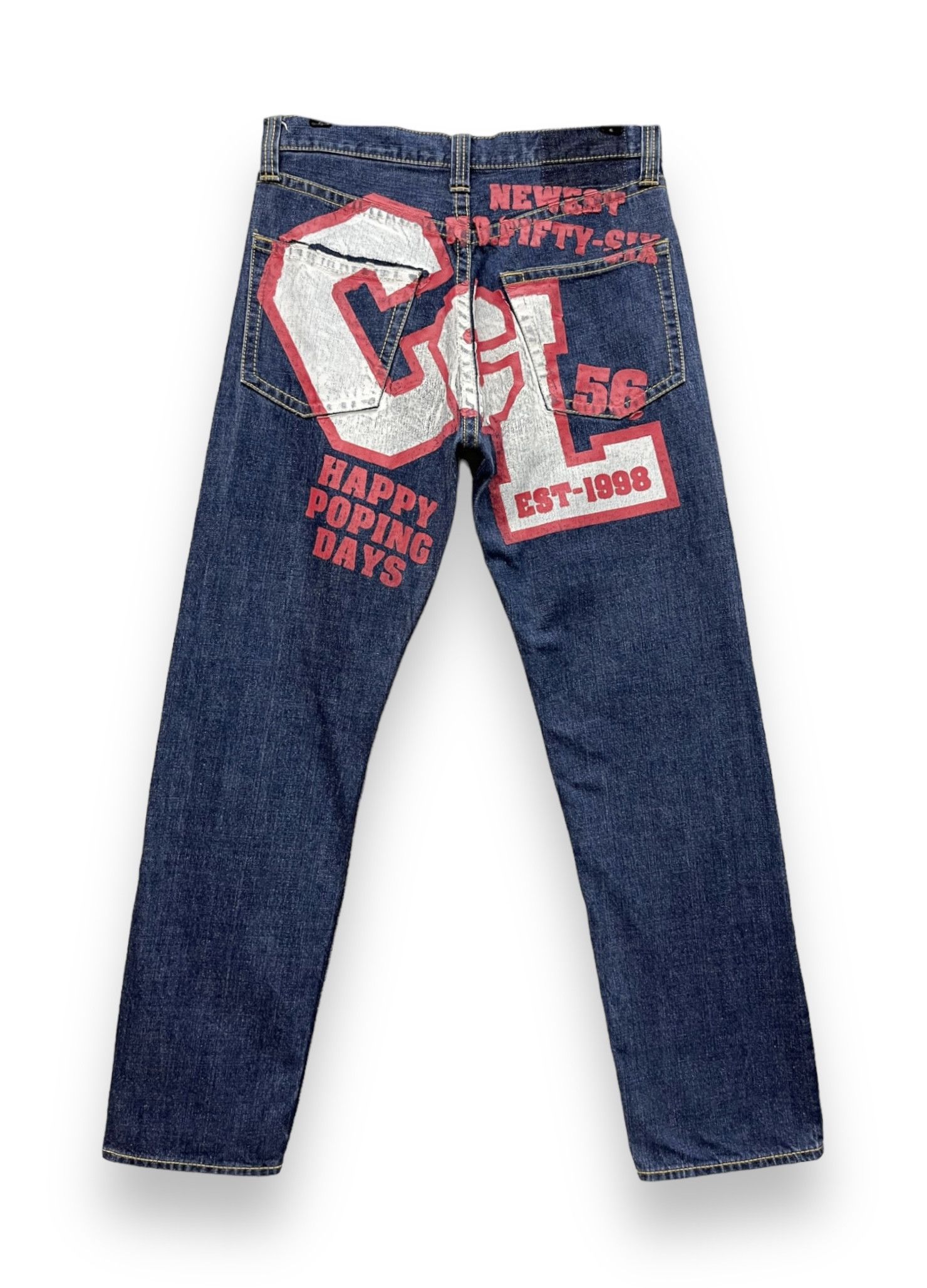 Other 🔥VERY RARE💥90’s CO&LU Big Print Blue Denim Size US 31 - 2 Thumbnail