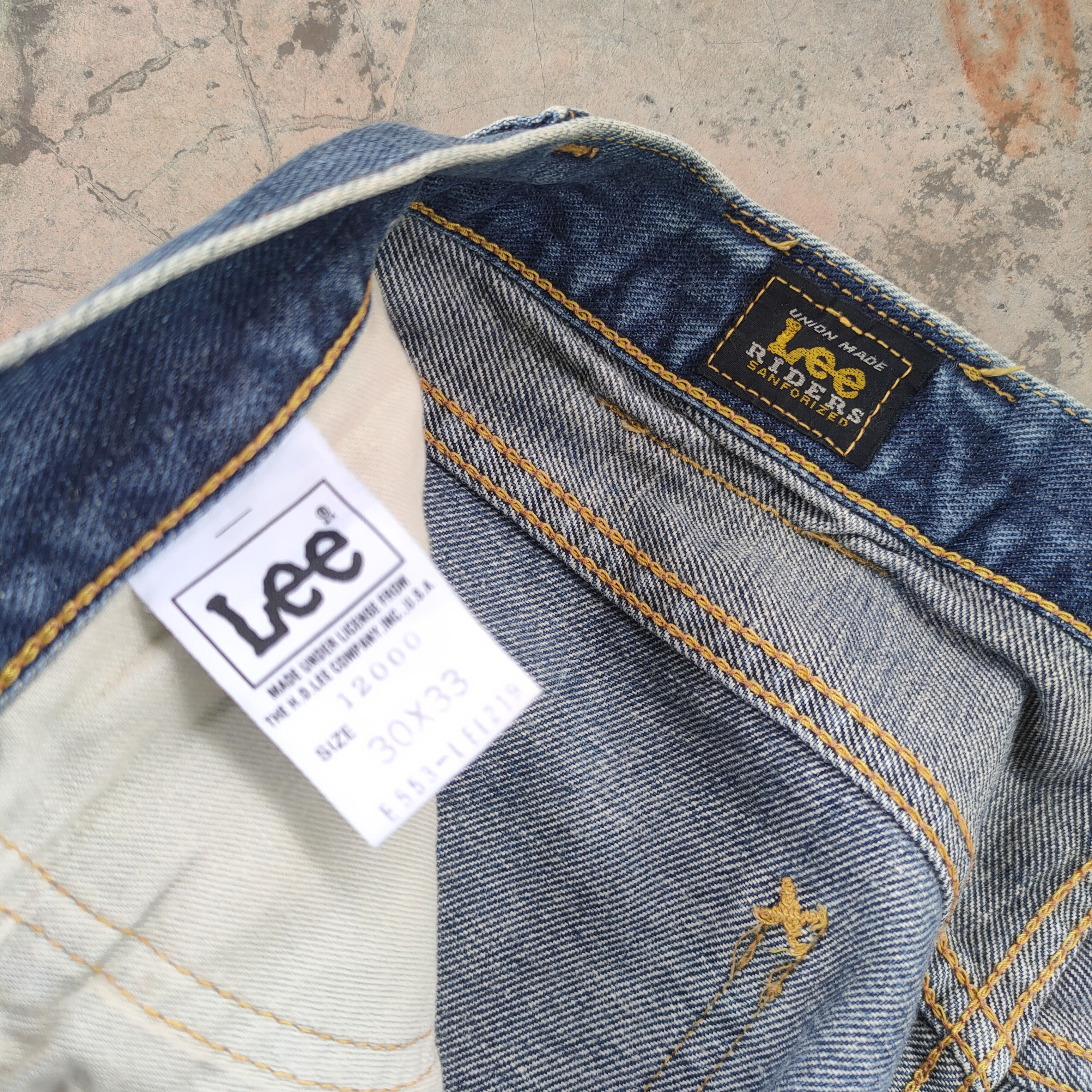 Lee # VINTAGE LEE DISTRESSED FADED JEANS DENIM PANTS Size US 30 / EU 46 - 7 Thumbnail