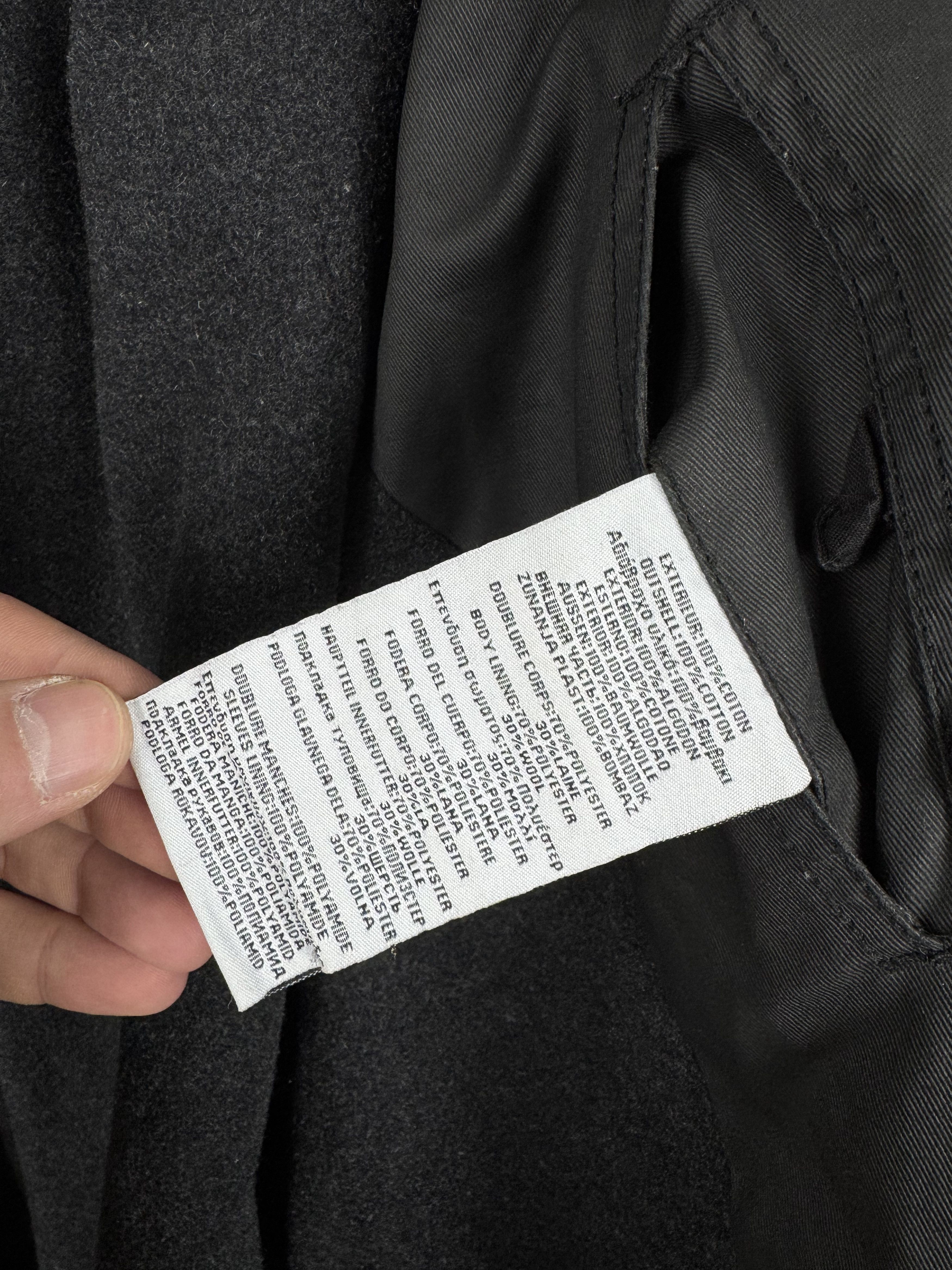 Chevignon CHEVIGNON Unlimited Double Breasted Black Coat Jacket Size US XXL / EU 58 / 5 - 9 Thumbnail