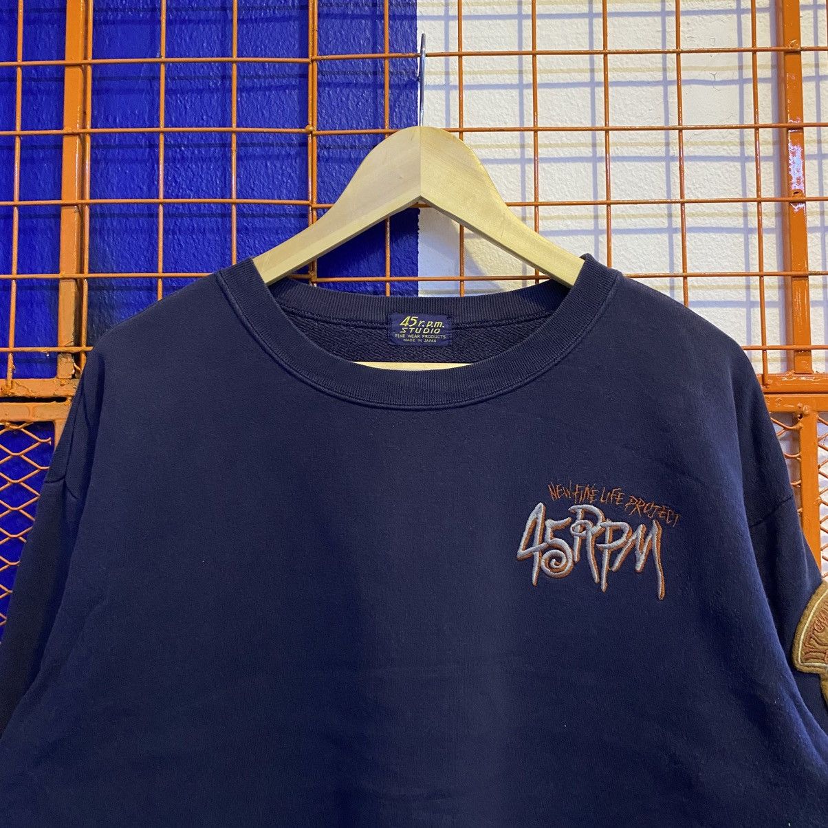 45rpm Vintage 45rpm Sweatshirt Crewneck Croptop Japanese Brand Size US S / EU 44-46 / 1 - 2 Thumbnail