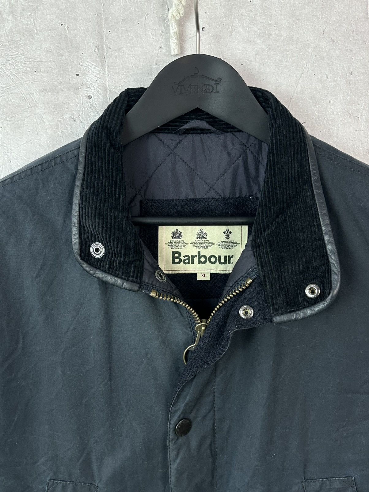 Barbour Barbour Hereford Wax Cotton Dark Green Men’s Zip Jacket Size US XL / EU 56 / 4 - 3 Thumbnail