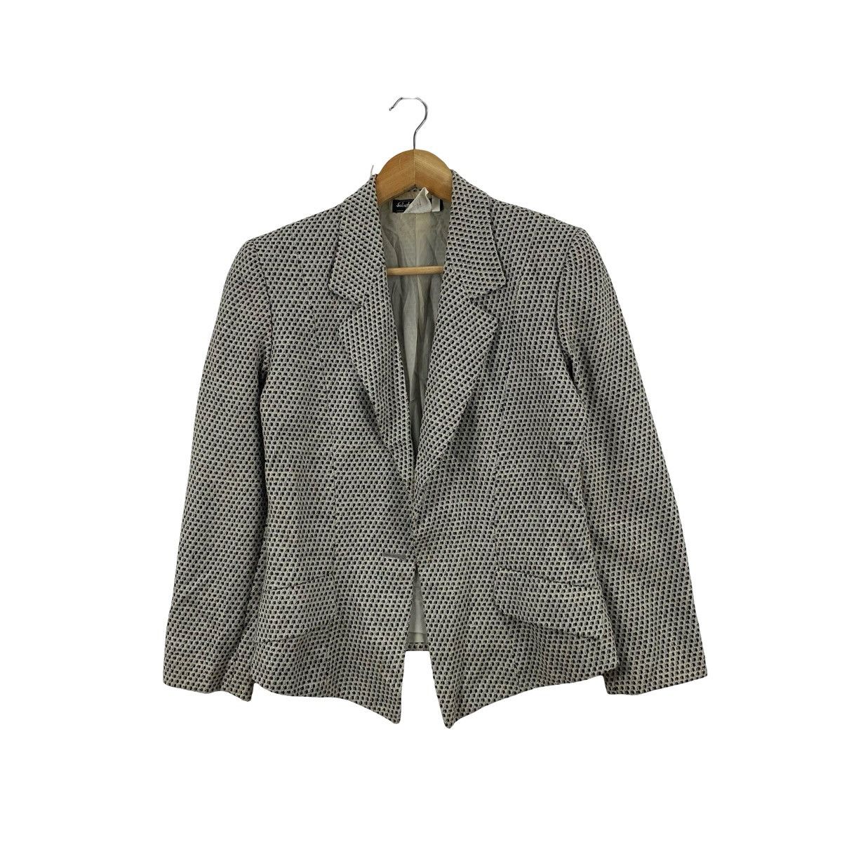 Salvatore Ferragamo Vintage SALVATORE FERRAGAMO Tweed Blazer Jacket Size S / US 4 / IT 40 - 4 Thumbnail