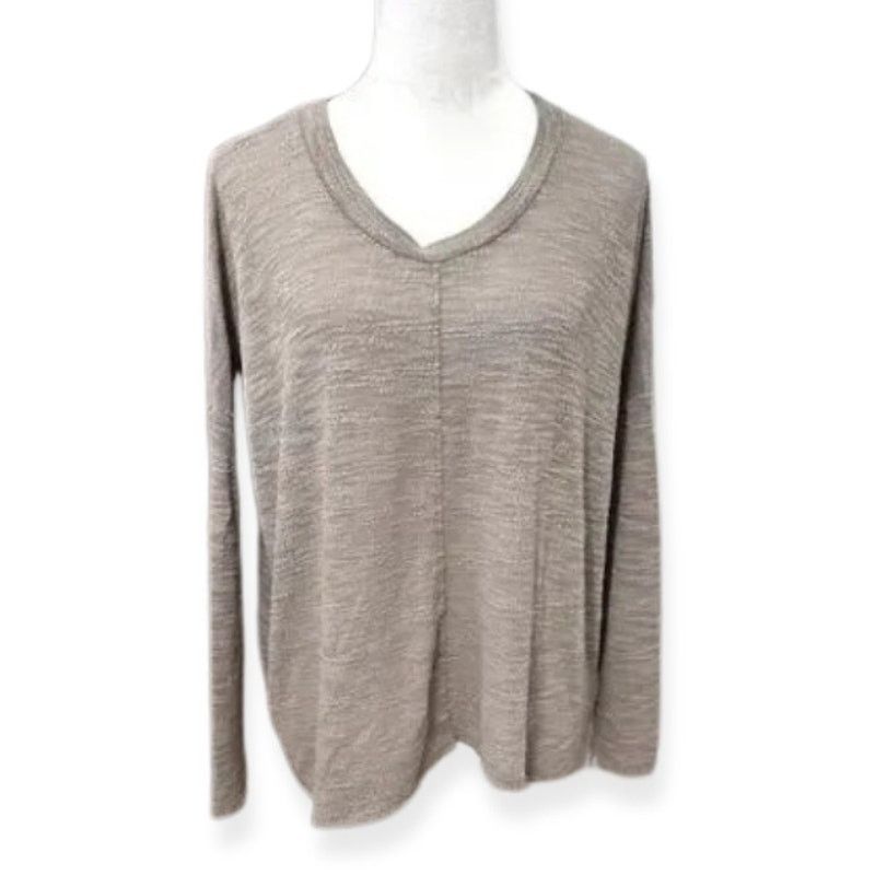 Other Cherish Long Sleeve Sweater Pullover Marled Knit Brown Small Size S / US 4 / IT 40 - 1 Thumbnail