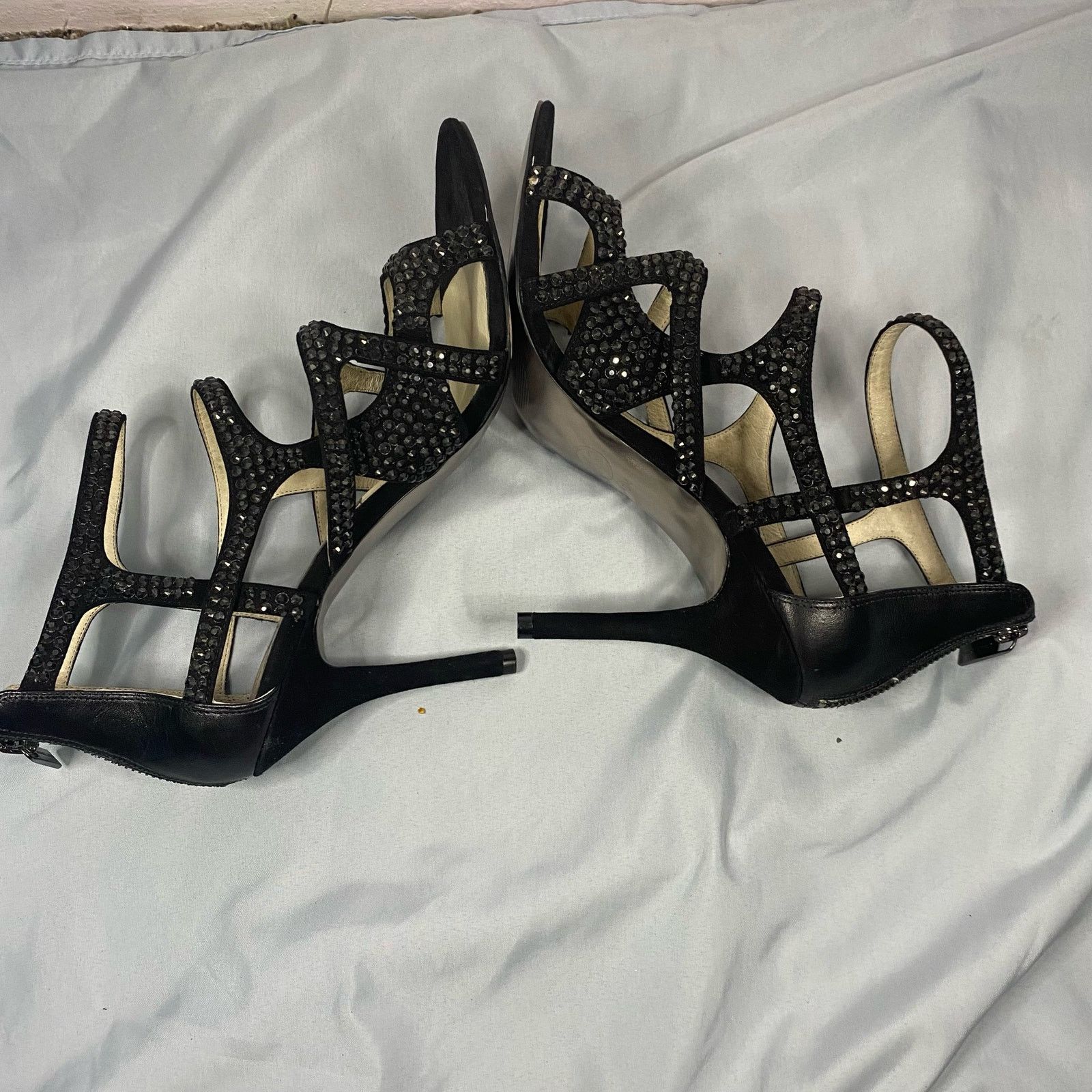 Michael Kors Michael Kors Shala Black Sandal Heels Womens Size 10 Size US 10 / IT 40 - 7 Thumbnail