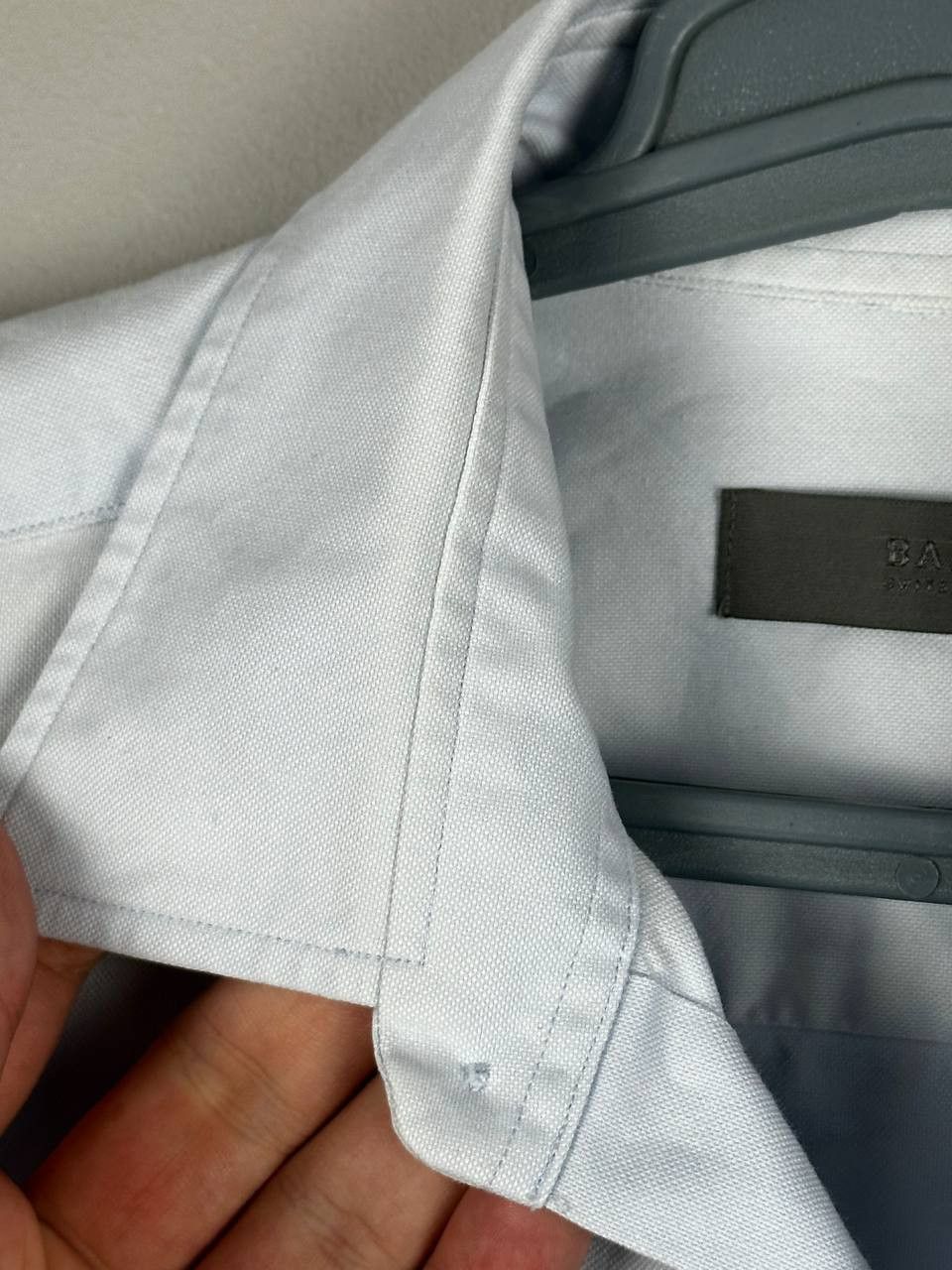 Bally Bally Italy Luxury Blue Oxford Pocket Shirt Size US M / EU 48-50 / 2 - 7 Thumbnail