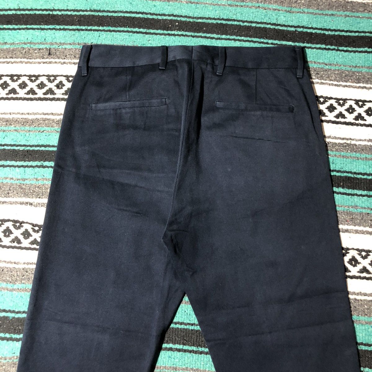 Prada Prada Navy Cotton Pants Size US 32 / EU 48 - 6 Thumbnail