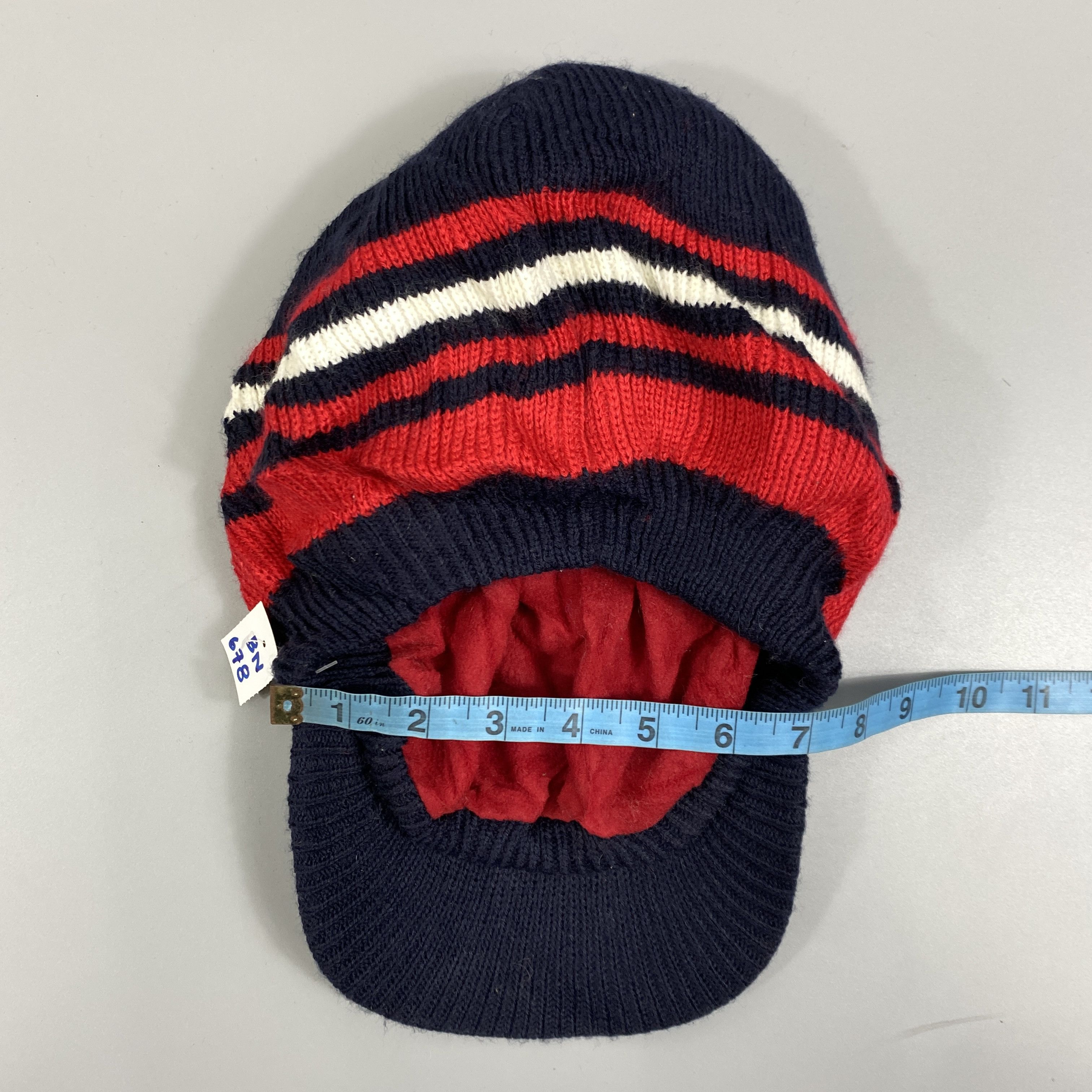 Japanese Brand Champion Stripped Knit Hat -BN678 Size ONE SIZE - 5 Thumbnail