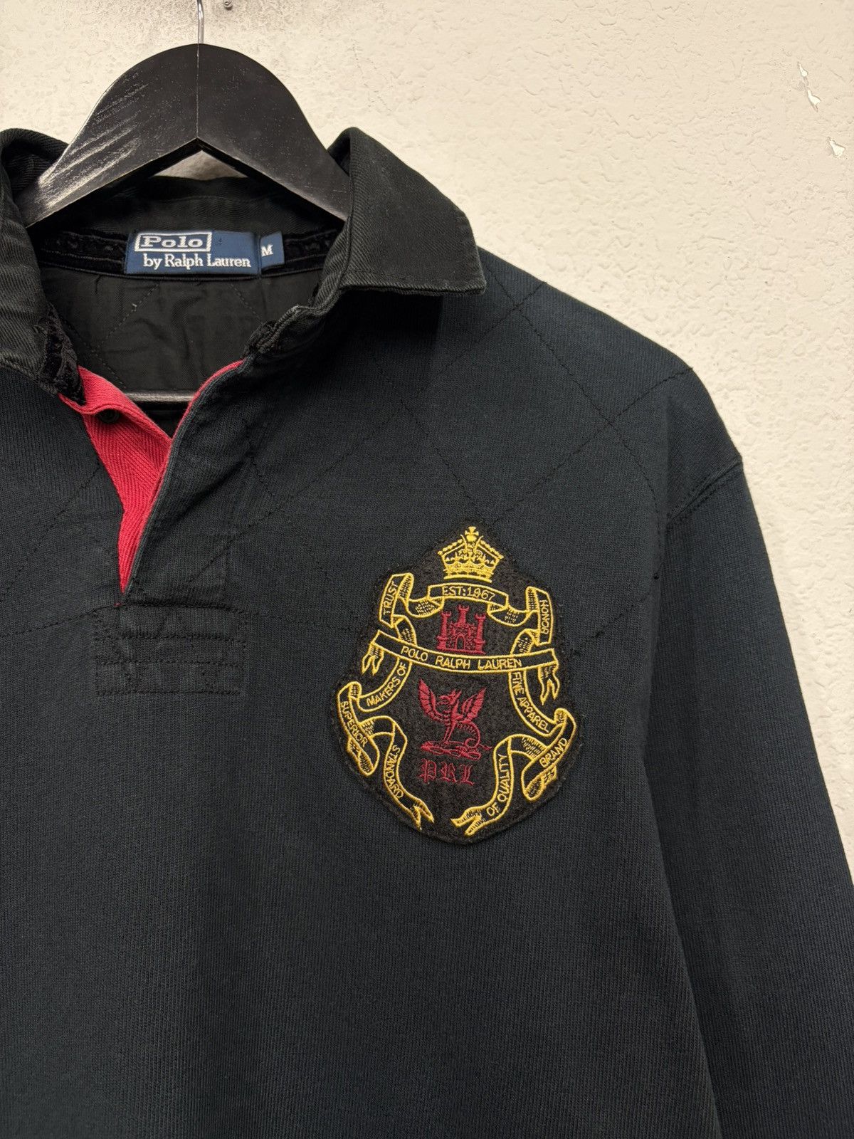 Polo Ralph Lauren Vintage Polo Ralph Lauren Rugby Polo Long Sleeve RRL Drake Size US L / EU 52-54 / 3 - 9 Thumbnail