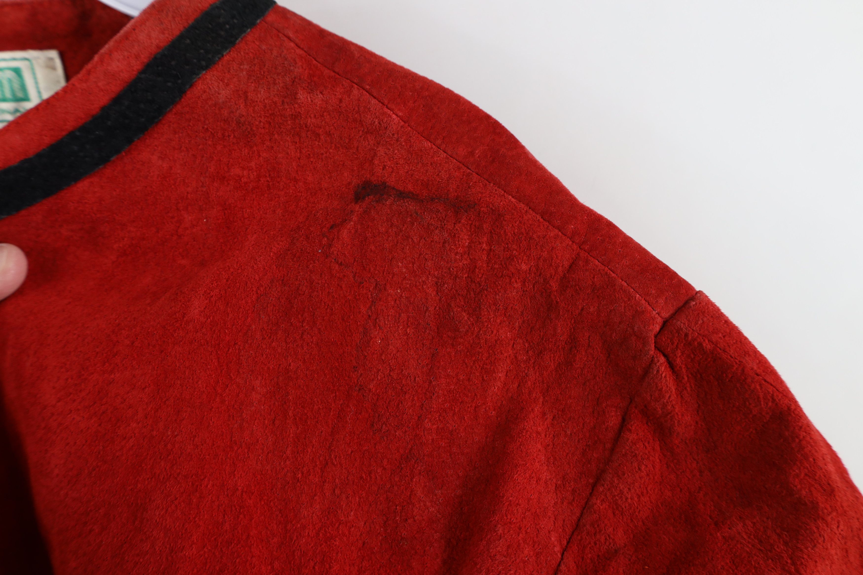 Vintage Deadstock Vintage 90s Streetwear Short Sleeve Suede Jacket Size US XL / EU 56 / 4 - 9 Thumbnail