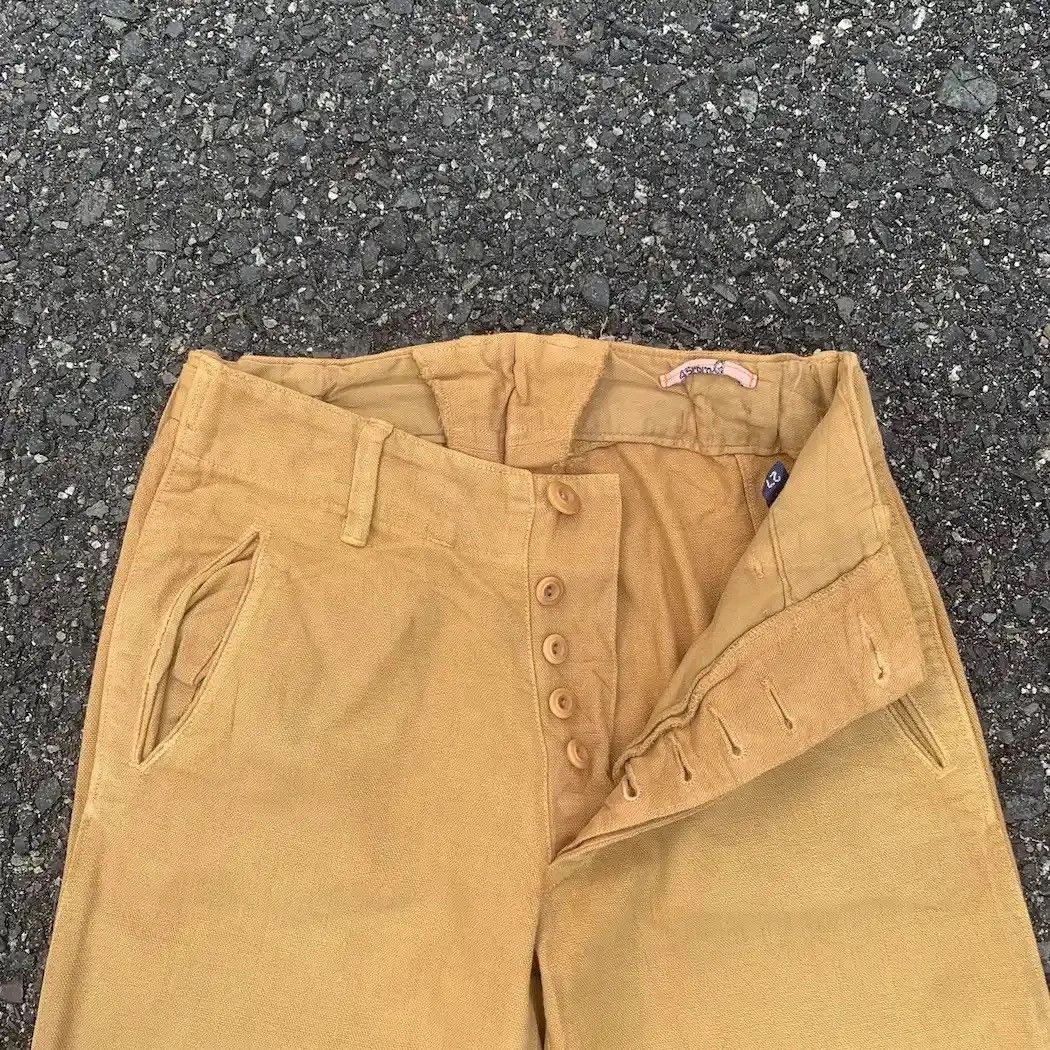 45rpm VINTAGE 45RPM JAPAN TROUSER DUCKCANVAS FADED VERY RARE PANTS Size US 26 / EU 42 - 7 Thumbnail
