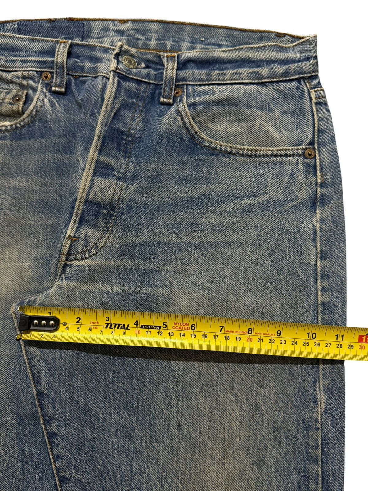 Levi's Vintage 80s Levis 501 Retro Blue Mud Wash Straight Leg Jeans Size US 30 / EU 46 - 12 Thumbnail