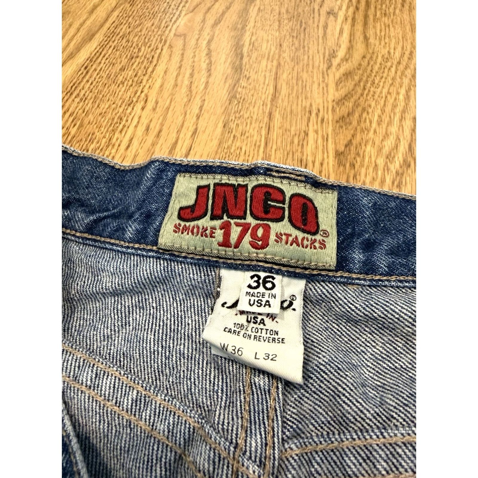 JNCO VINTAGE JNCO Jeans Smoke Stacks Wide Leg 36x29 34x29 Baggy High Rise Men Size US 36 / EU 52 - 7 Thumbnail
