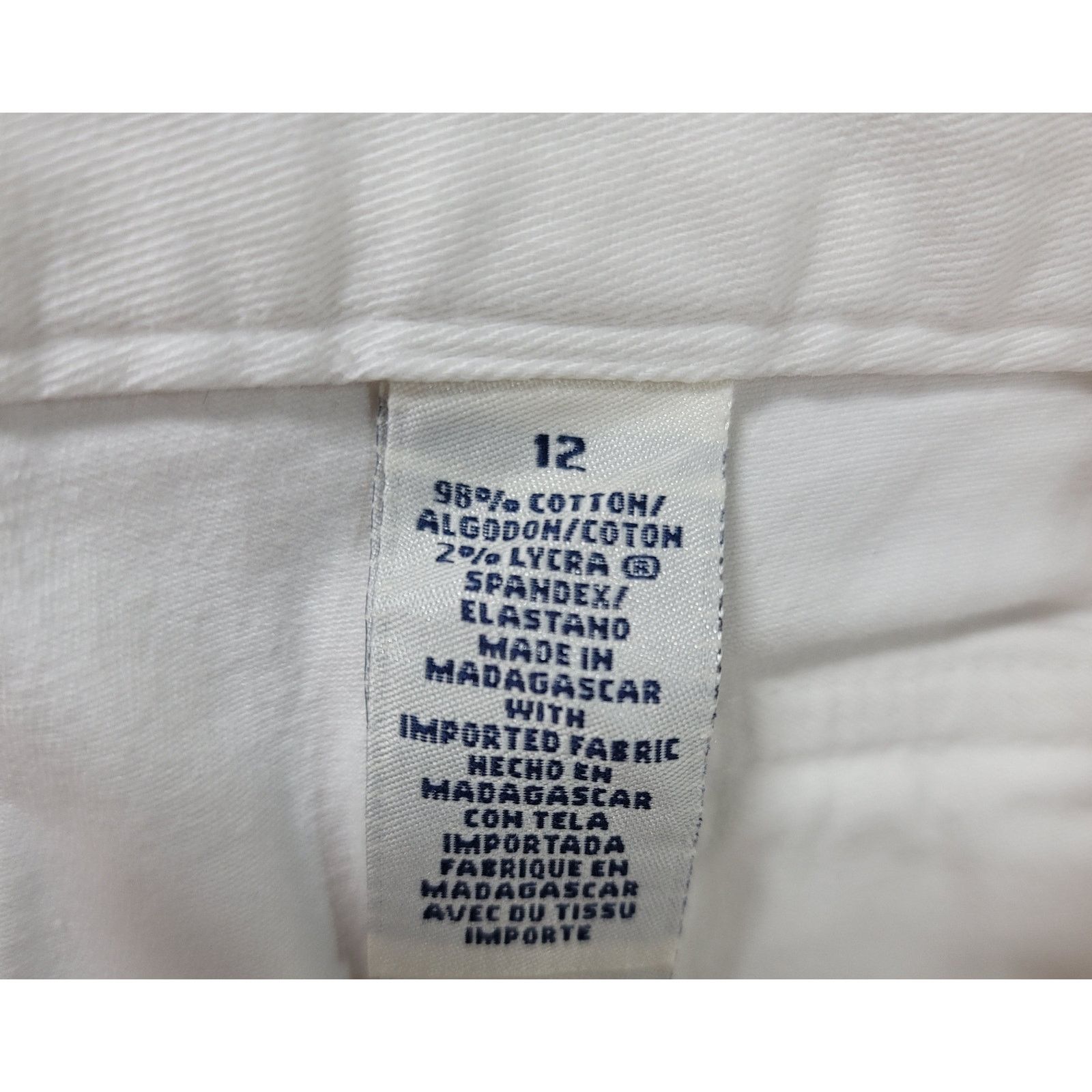 Other Crazy Horse White Flat Front Cropped Jeans Pants 12 Size 34" / US 12 / IT 48 - 4 Thumbnail