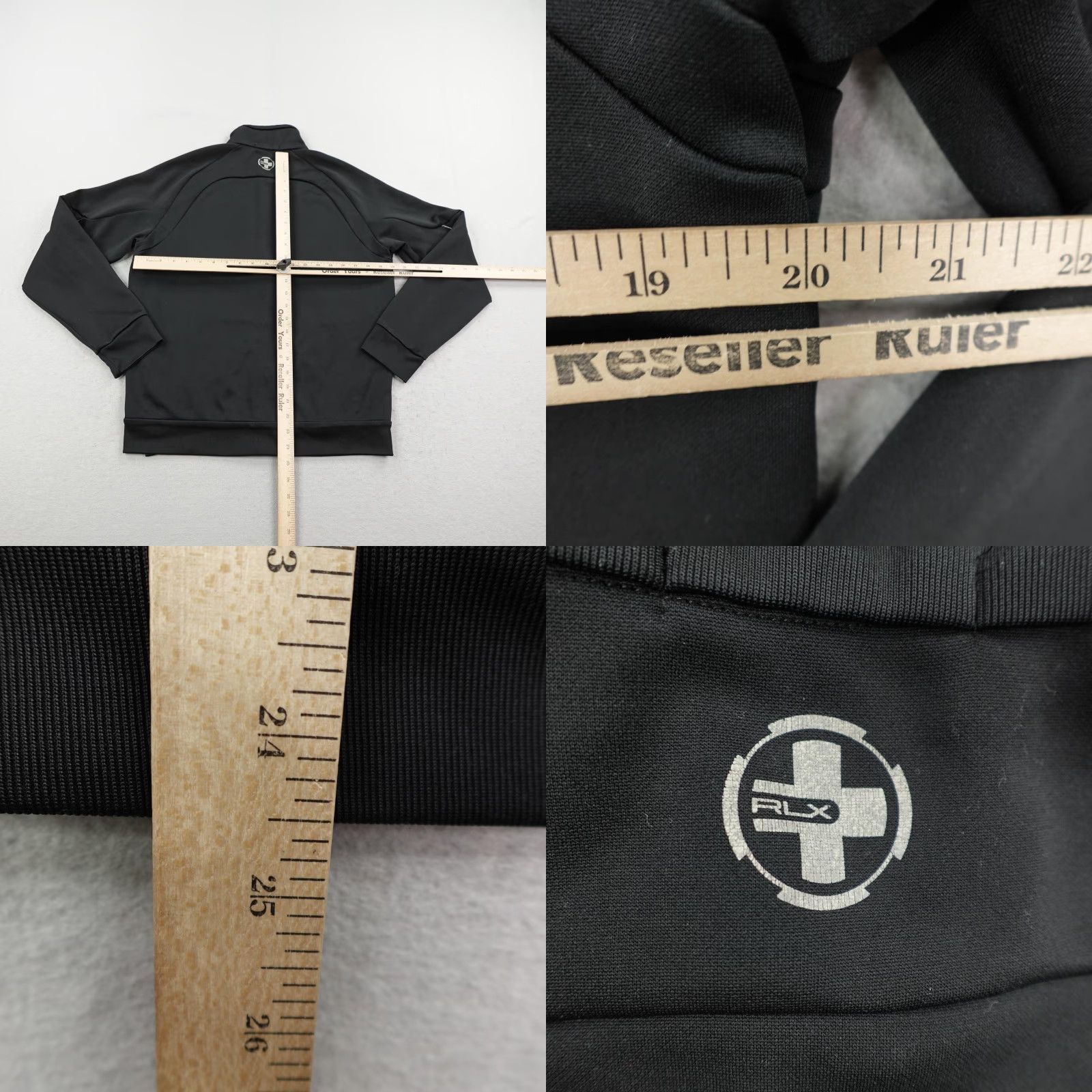 Polo Ralph Lauren Ralph Lauren RLX Track Coat Jacket Womens Medium Black Zip Up Performance Mid-Length Solid Softshell Size M / US 6-8 / IT 42-44 - 8 Thumbnail