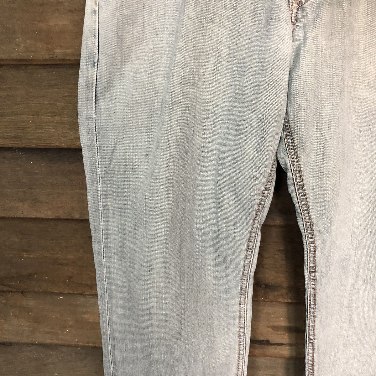 Edwin blue faded distressed ripped vintage Denim Pants #7387