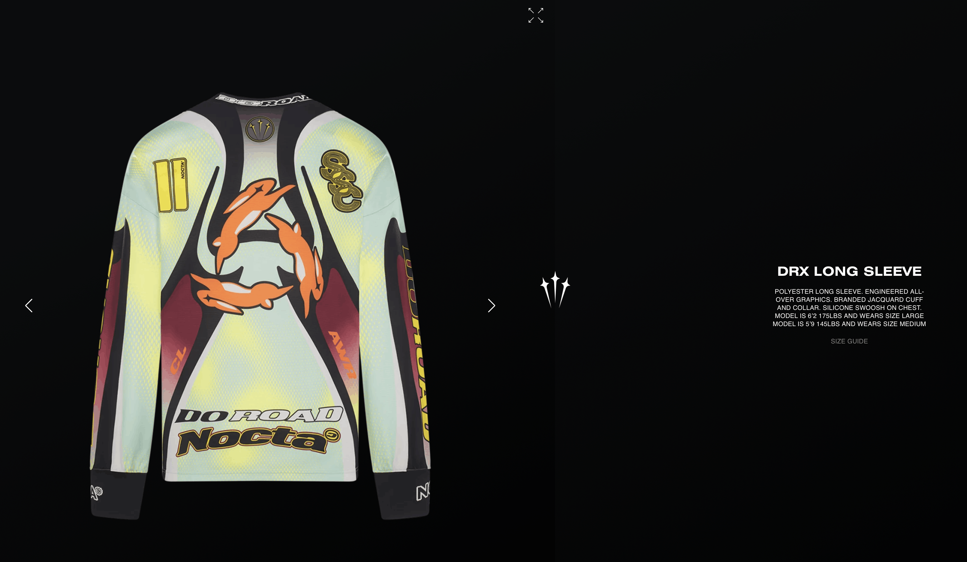 Drake Nike x NOCTA L'Art DRX Long Sleeve Jersey Size US M / EU 48-50 / 2 - 4 Thumbnail