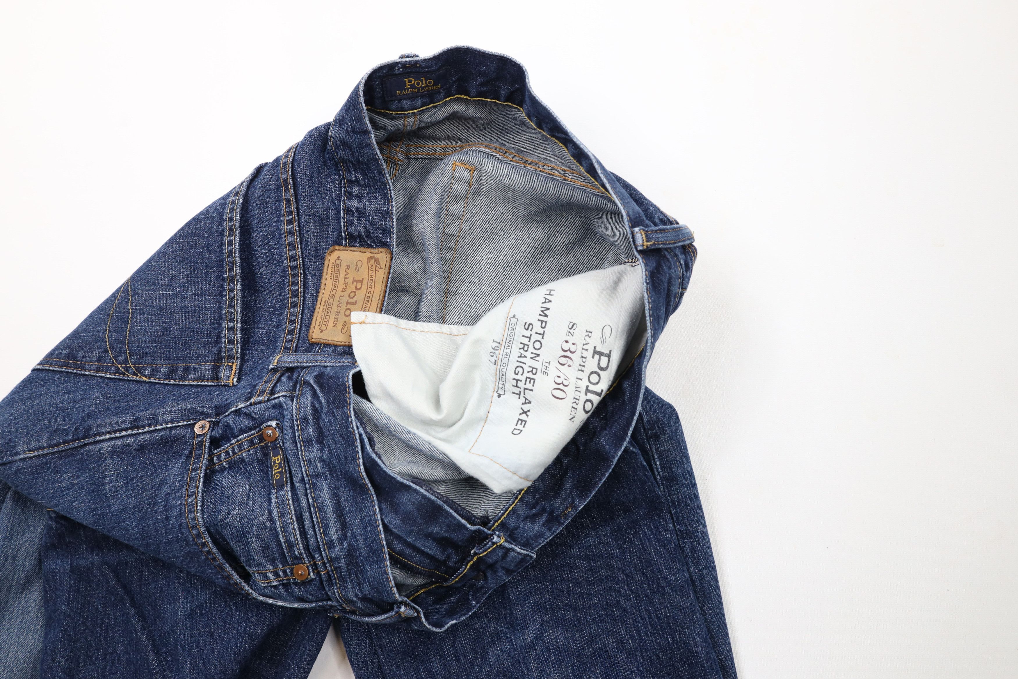 Ralph Lauren × Vintage Vintage Ralph Lauren Relaxed Straight Leg Denim Jeans Size US 36 / EU 52 - 6 Thumbnail
