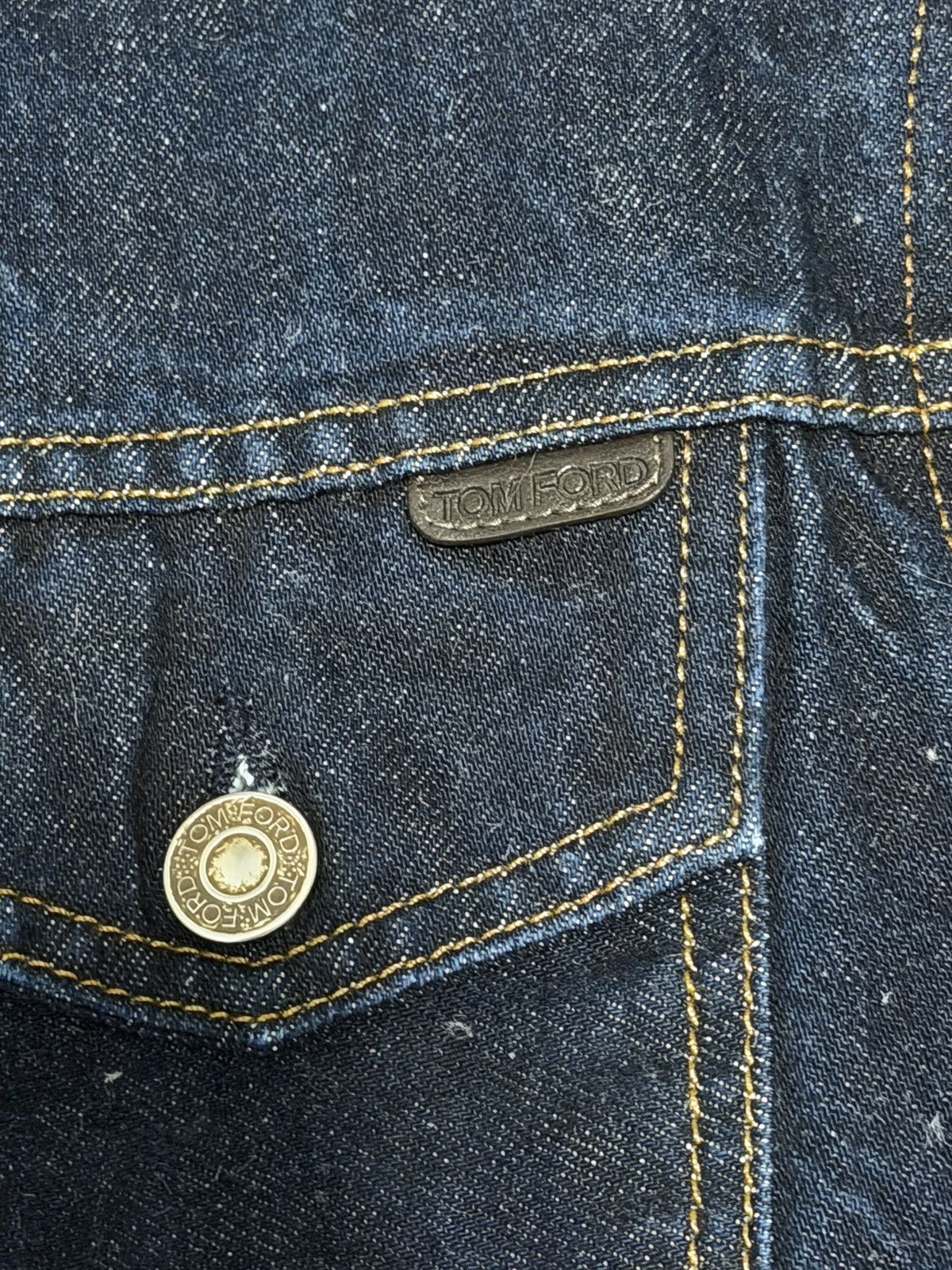Tom Ford Tom Ford Classic Indigo Denim Trucker Jacket Made in USA Size US S / EU 44-46 / 1 - 3 Thumbnail