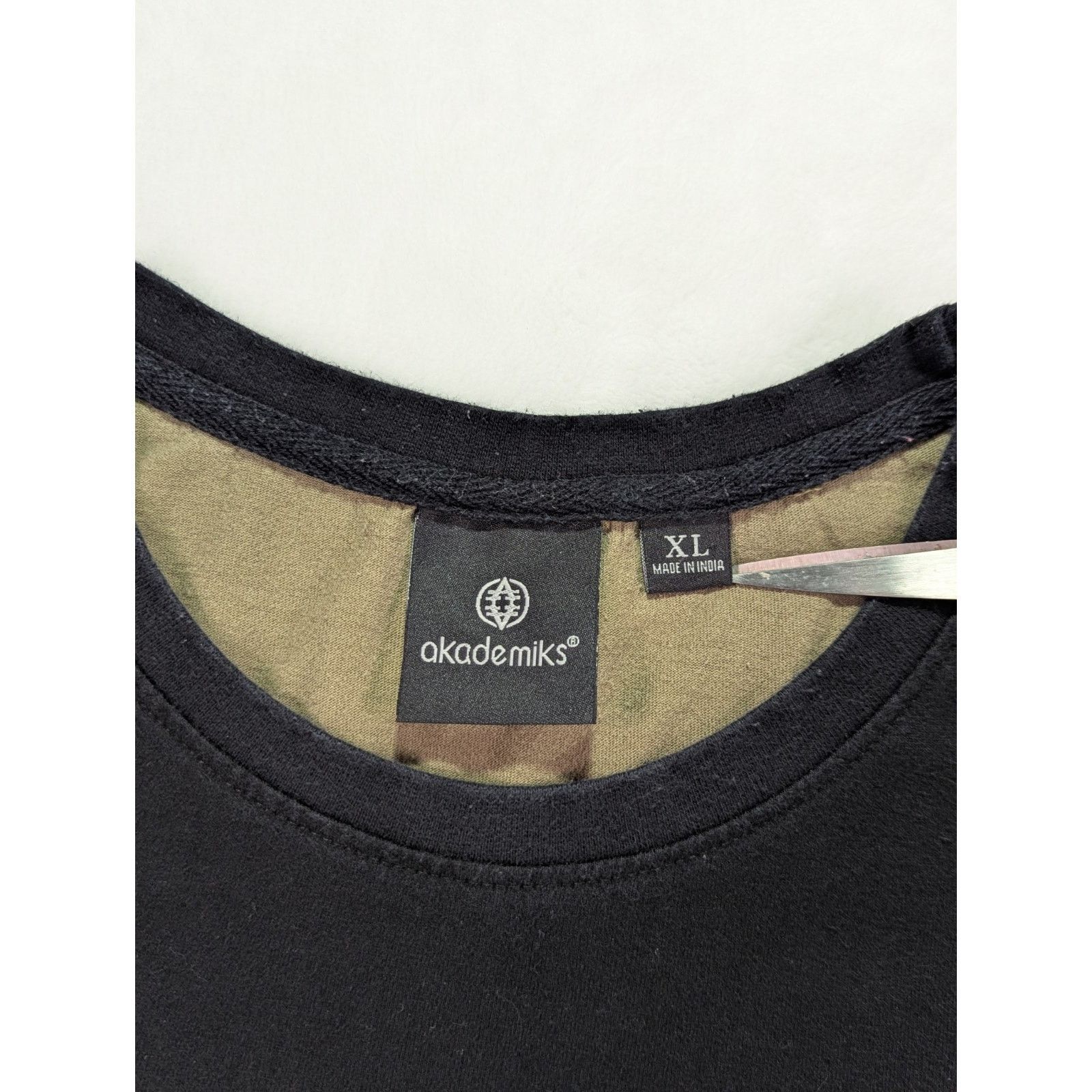 Akademiks Akademiks XL Colorblock T-Shirt Green Black Zipper Pocket Size US XL / EU 56 / 4 - 4 Thumbnail