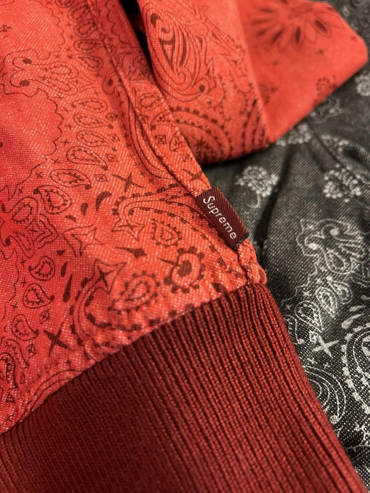 Supreme SS13 SUPREME Denim Campus Jacket Bandana Red Size L Size US L / EU 52-54 / 3 - 7 Thumbnail