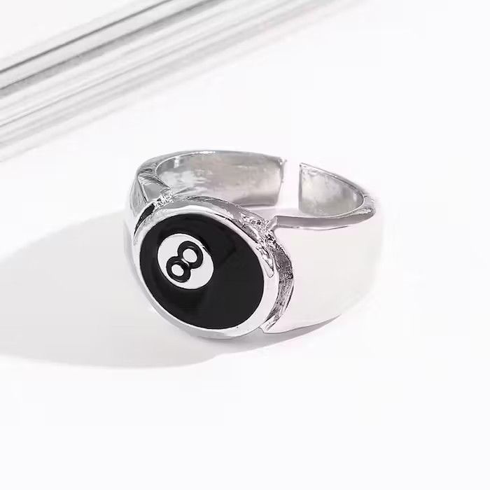 Jewelry × Vintage 8 Ball Ring, Lucky Pool Ring Size ONE SIZE - 3 Thumbnail