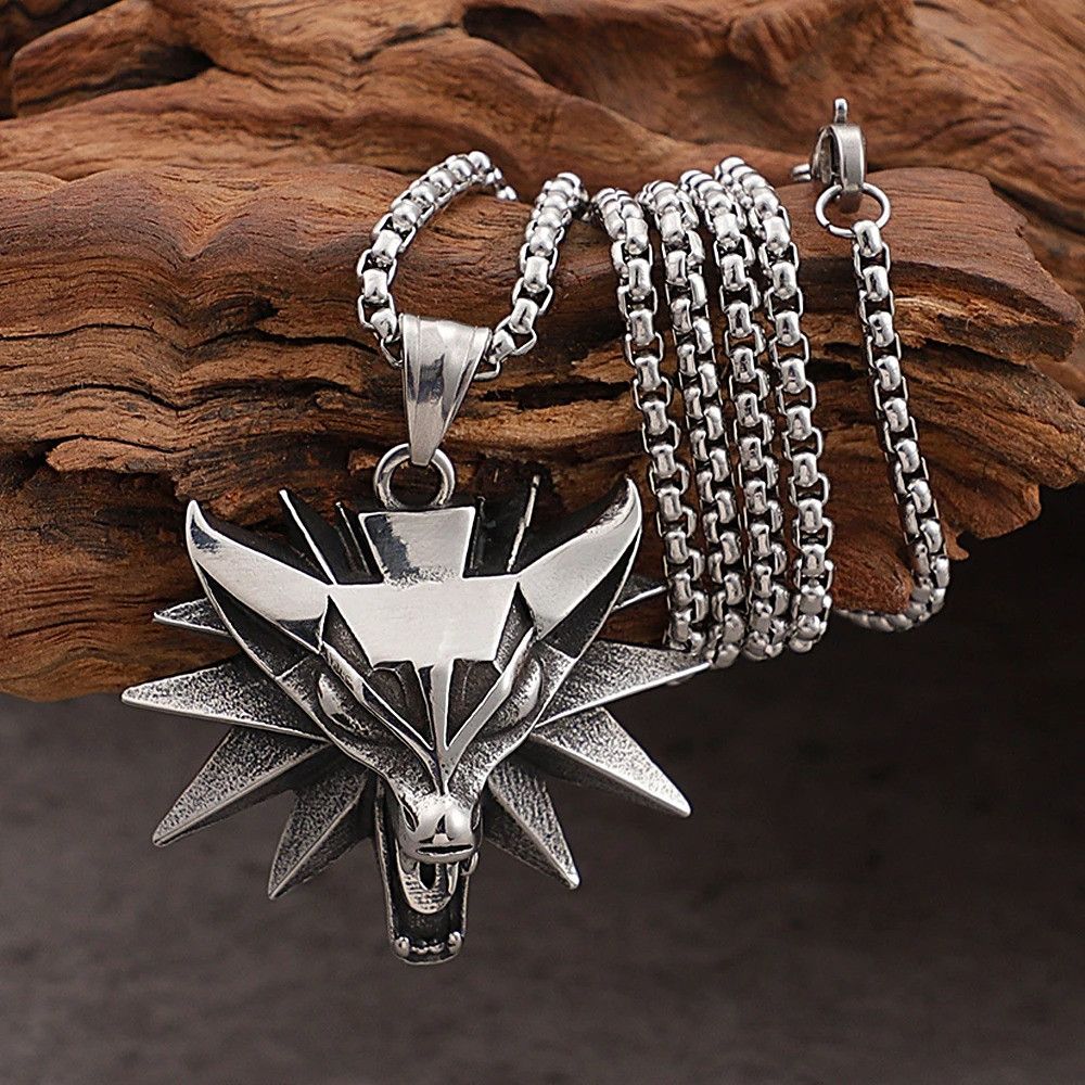 Other Wolf Head Pendant Necklace Size ONE SIZE - 1 Thumbnail