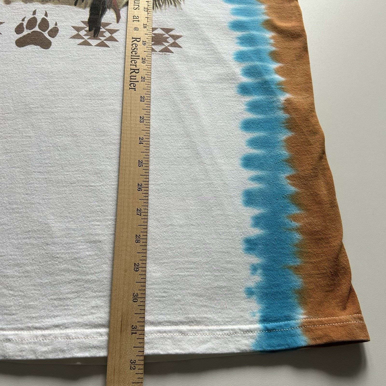 Fruit Of The Loom Vintage Liquid Blue T Shirt XXL Tie Dye Y2K Native American Size US XXL / EU 58 / 5 - 7 Thumbnail