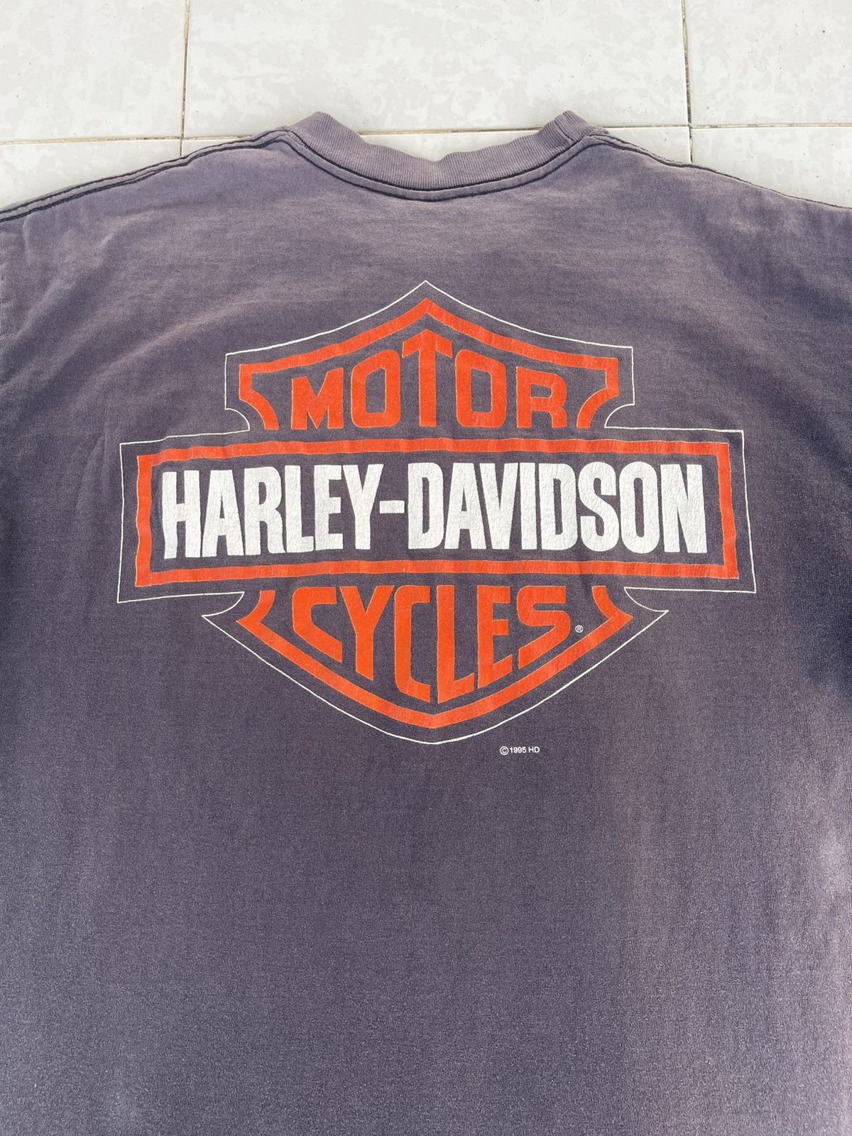 Harley Davidson Vintage 1995 HD Harley Davidson King Of The Road Shirt Tee Size US L / EU 52-54 / 3 - 13 Thumbnail