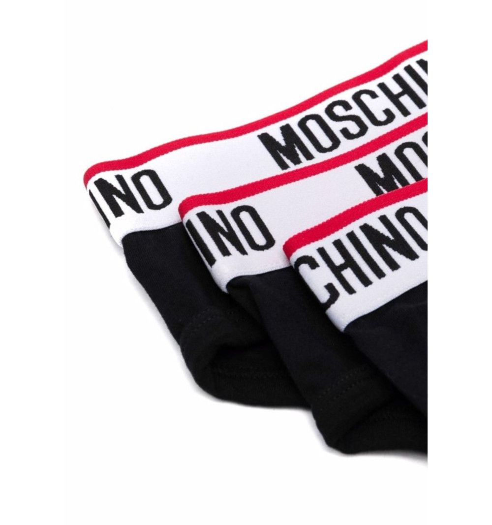 Moschino o1y0225 Size : M / Logo 3 Piece Brief in Black Size ONE SIZE - 2 Thumbnail