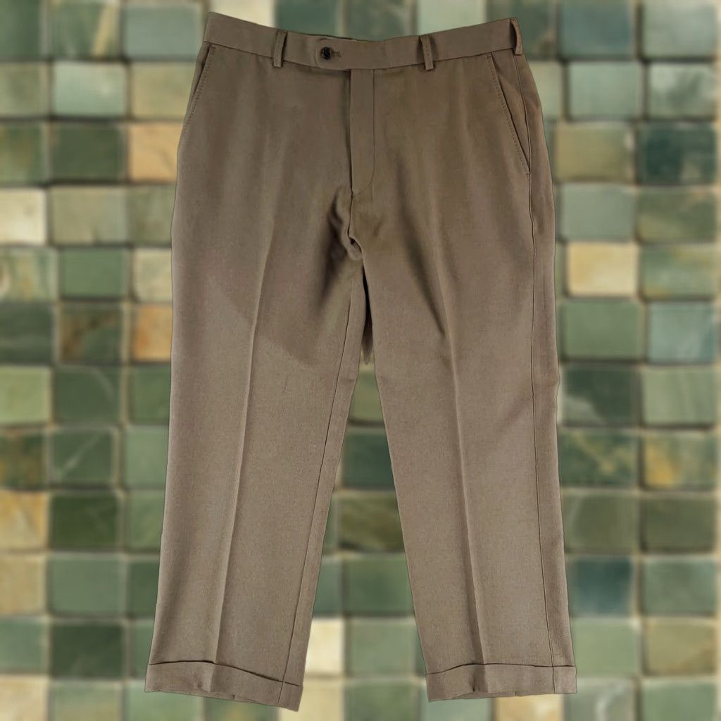 Peter Millar Peter Millar Pants Performance Cuffed Mens 36 x 34 36 x 27 Actual Brown Wicking Crackling? Size US 36 / EU 52 - 1 Thumbnail