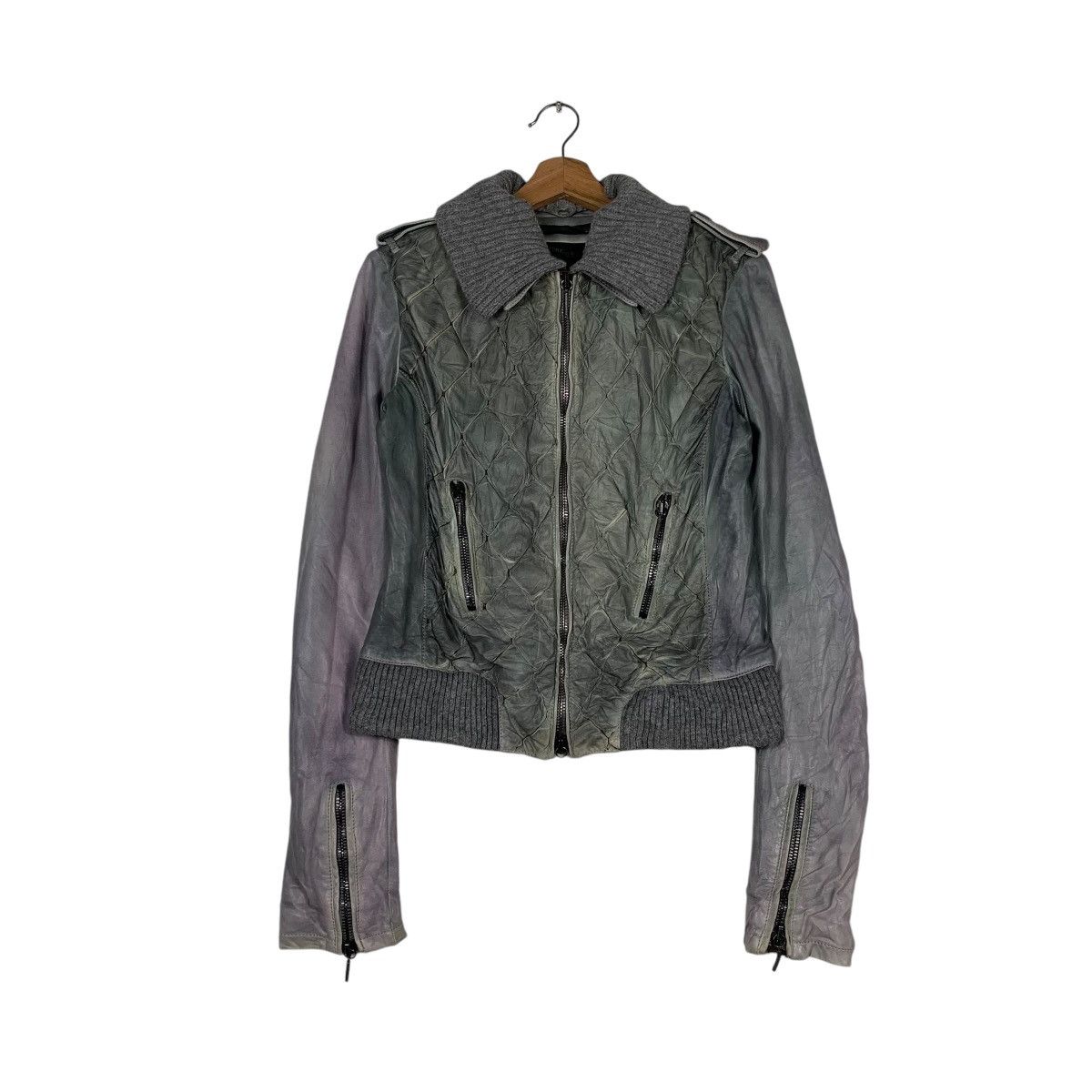 Other Nice Design Pre.. W Milano Artisanal Crop Leather Jacket Size M / US 6-8 / IT 42-44 - 1 Thumbnail