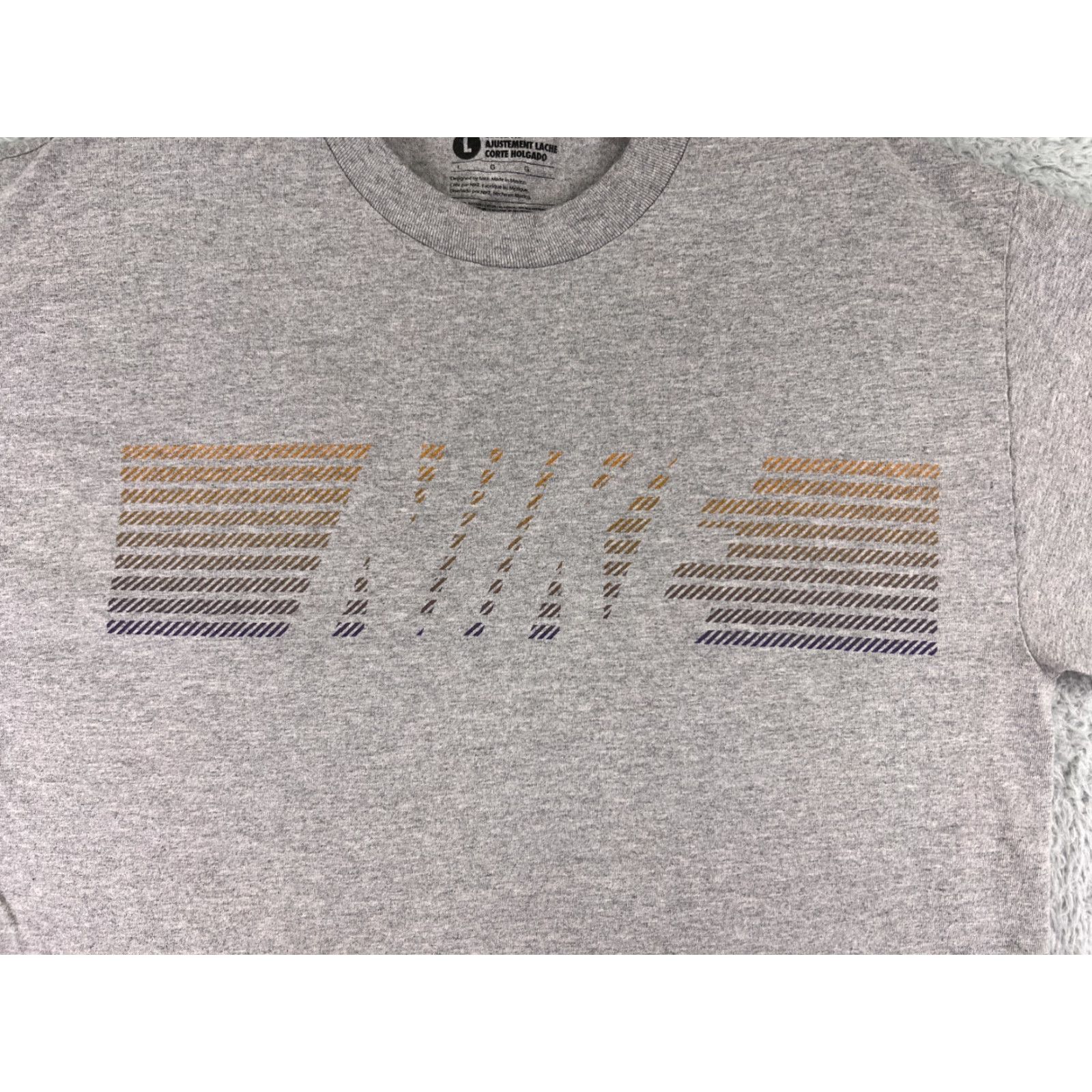 Nike Nike Shirt Mens Large Gray Spellout Graphic Print Short Sleeve Cotton Blend Size US L / EU 52-54 / 3 - 3 Thumbnail