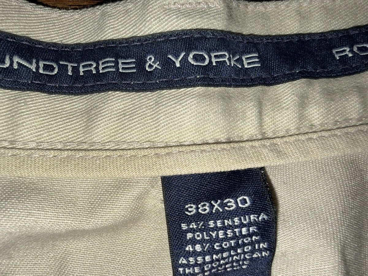 Roundtree & Yorke Roundtree & Yorke Vintage Pleated Khaki Dress Pant 38x30 Size US 38 / EU 54 - 3 Thumbnail